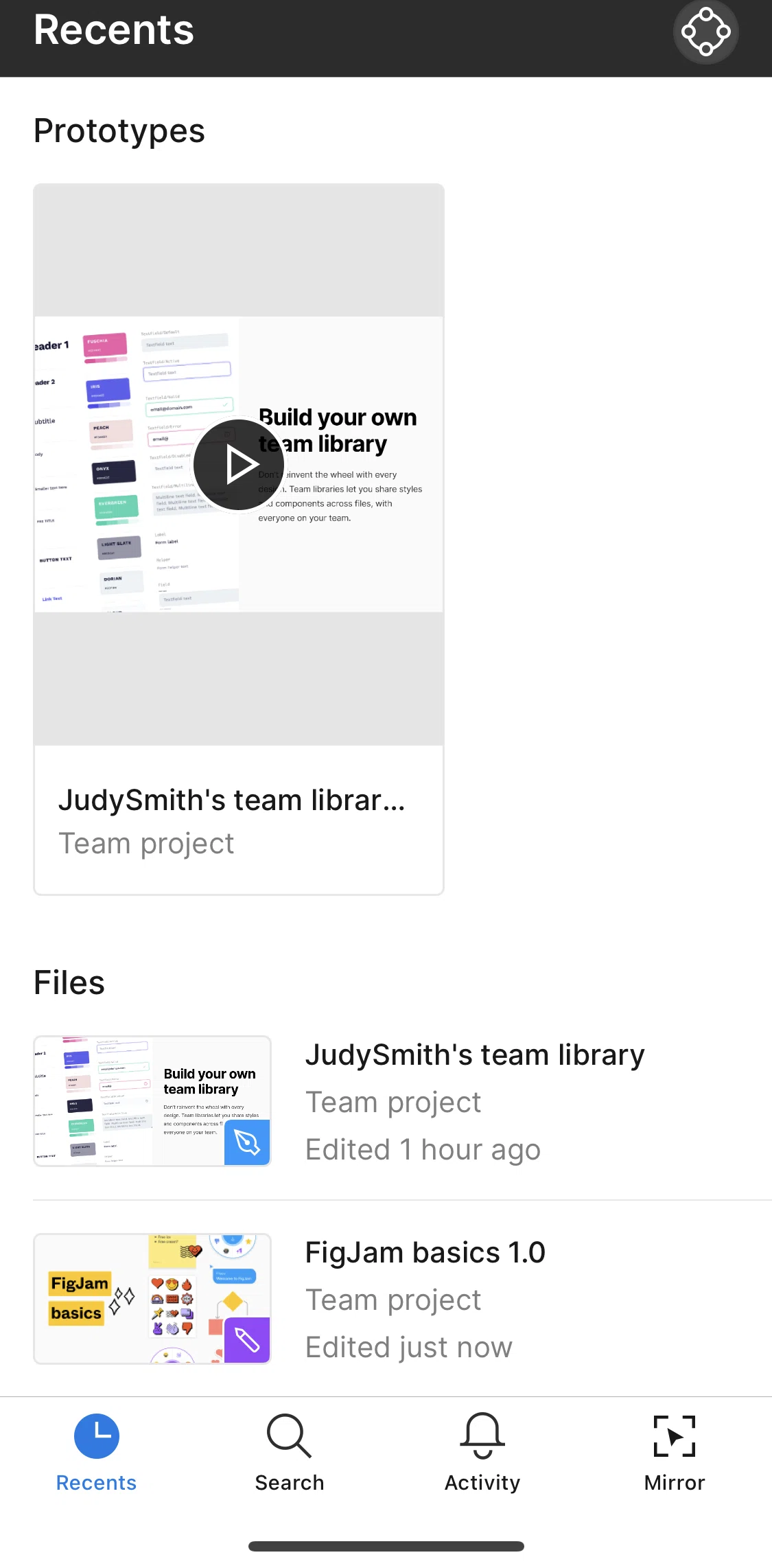 Figma Screen screen in the Account flow