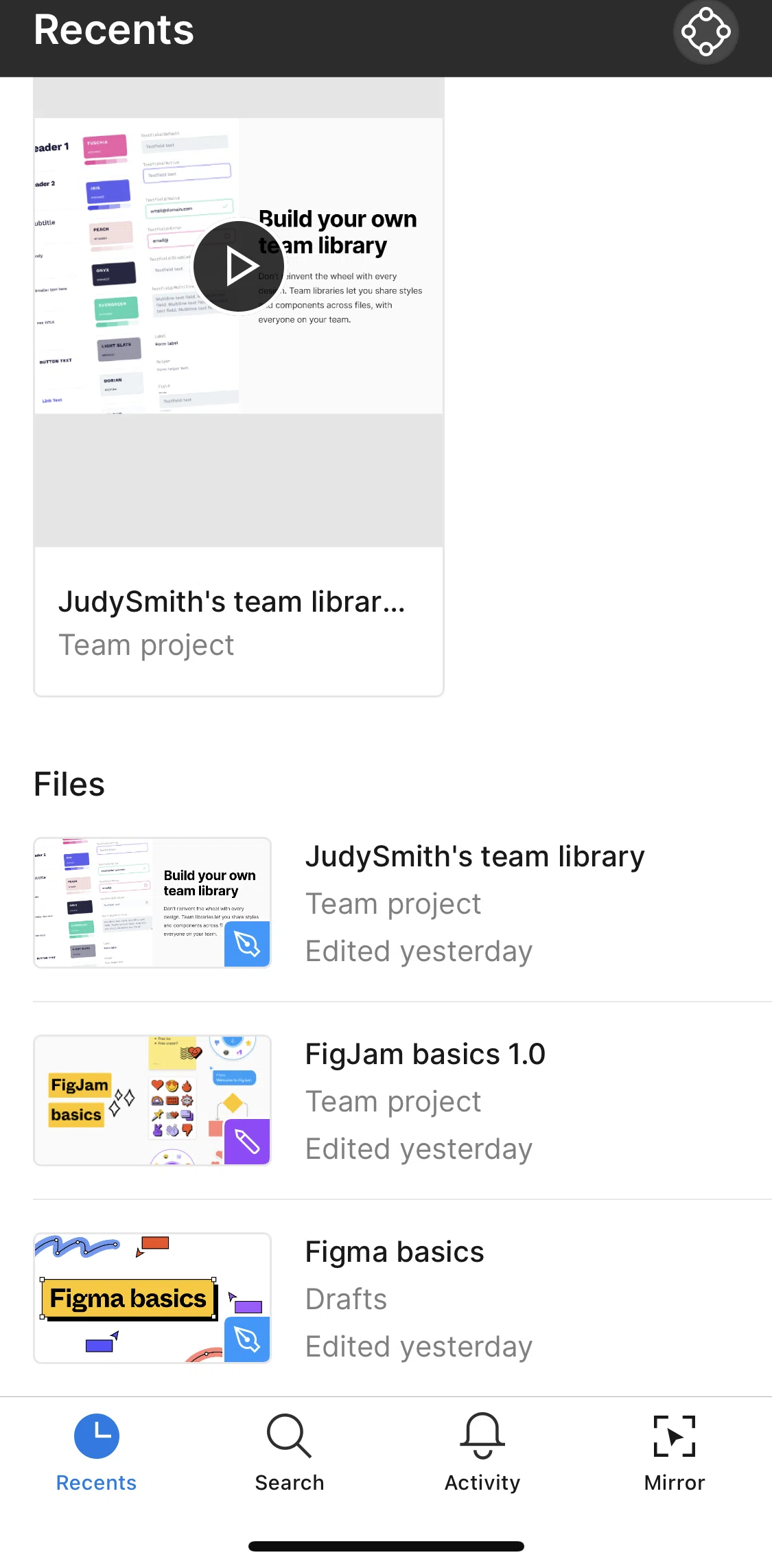 Figma Screen screen in the View a FigJam file flow