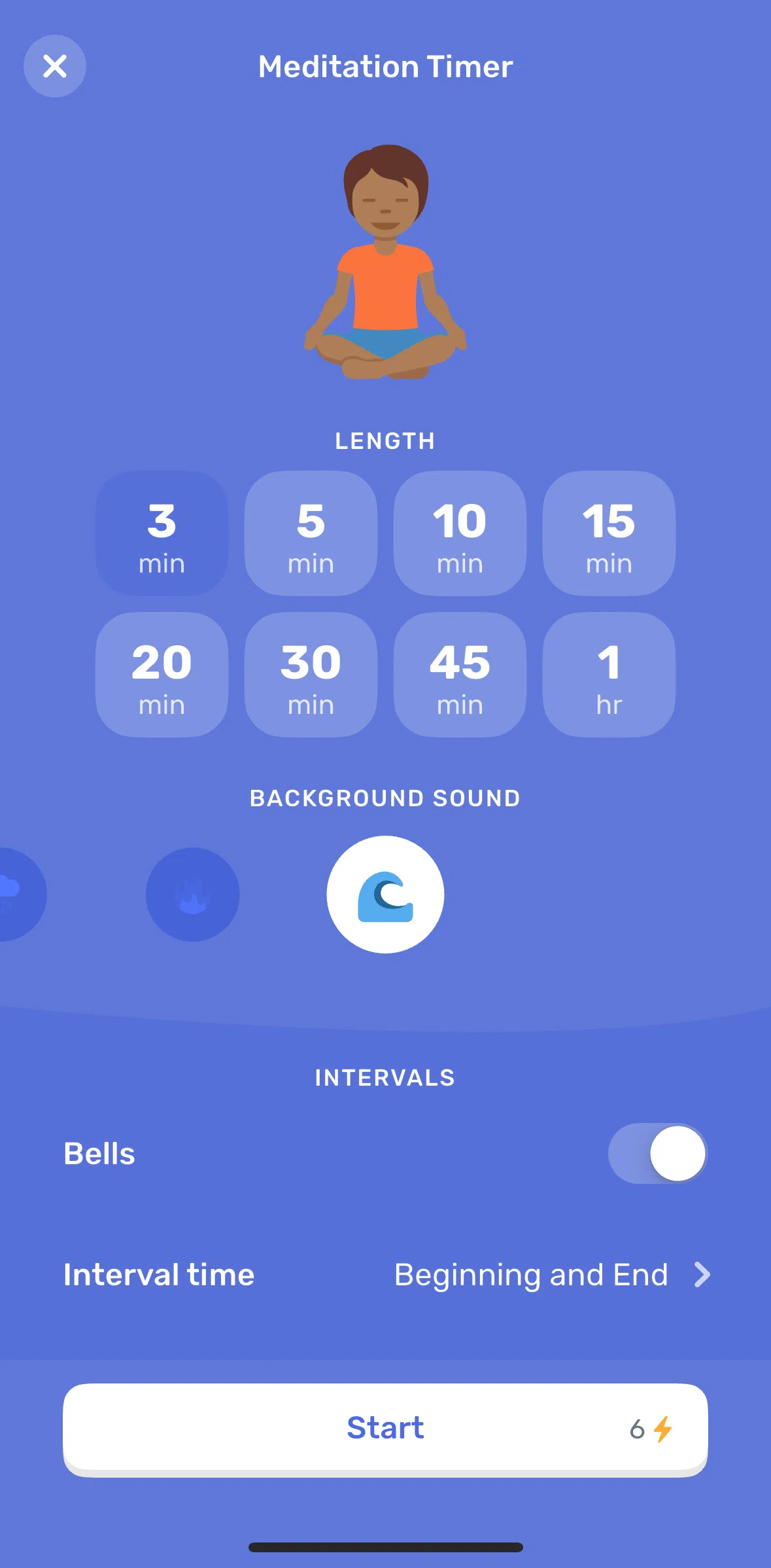 Finch Screen 1 screen in the Adding an interval time flow