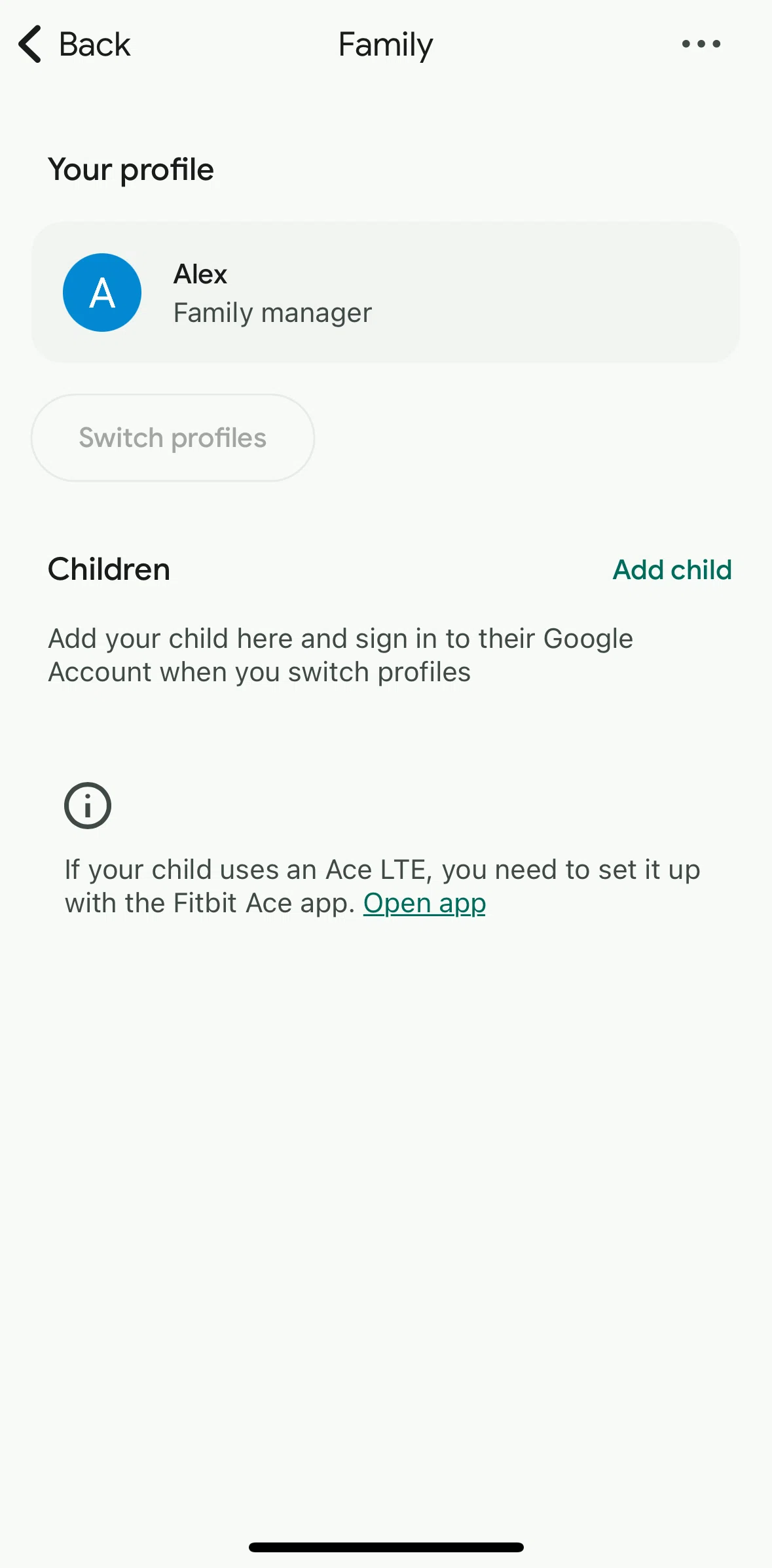 Fitbit Screen screen in the Editing profile flow