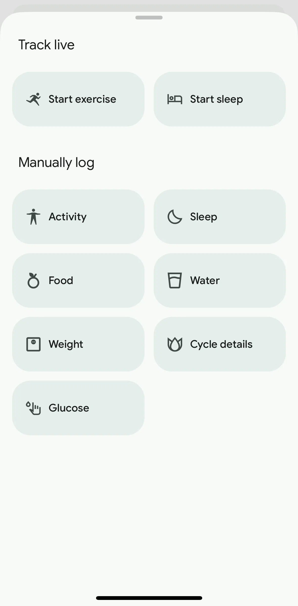 Fitbit Screen screen in the Tracking sleep flow