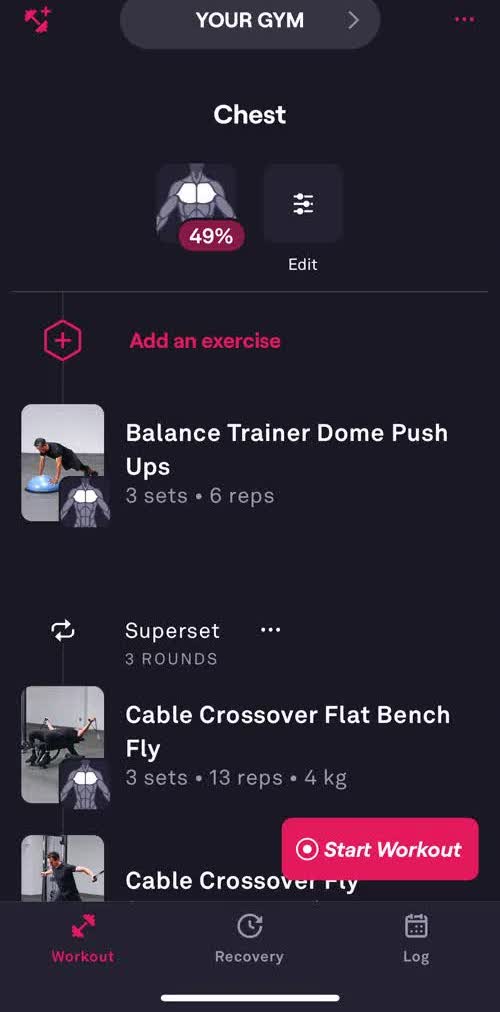 Fitbod Creating A Routine preview