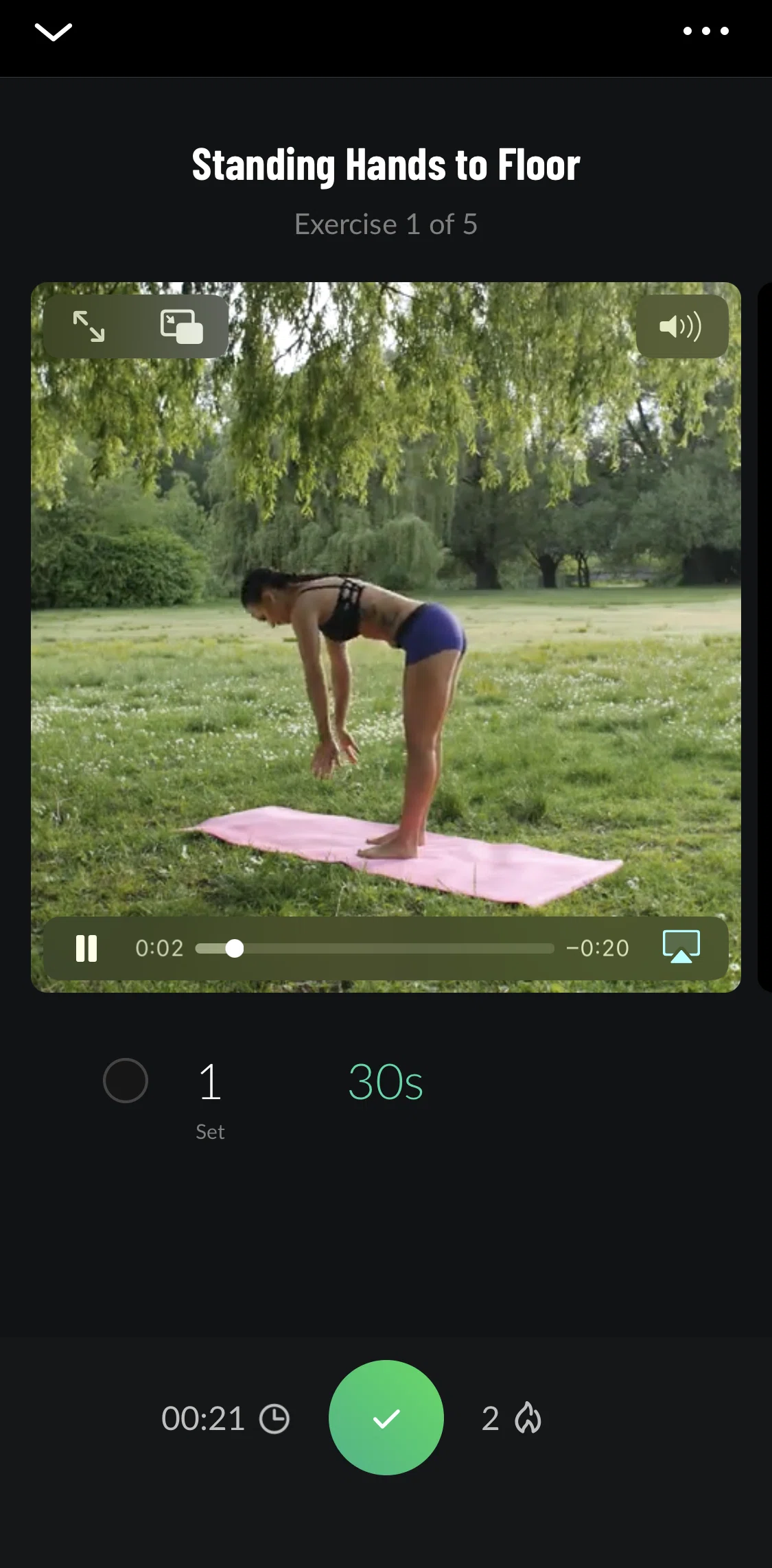 Fitplan Screen screen in the Creating a workout note flow