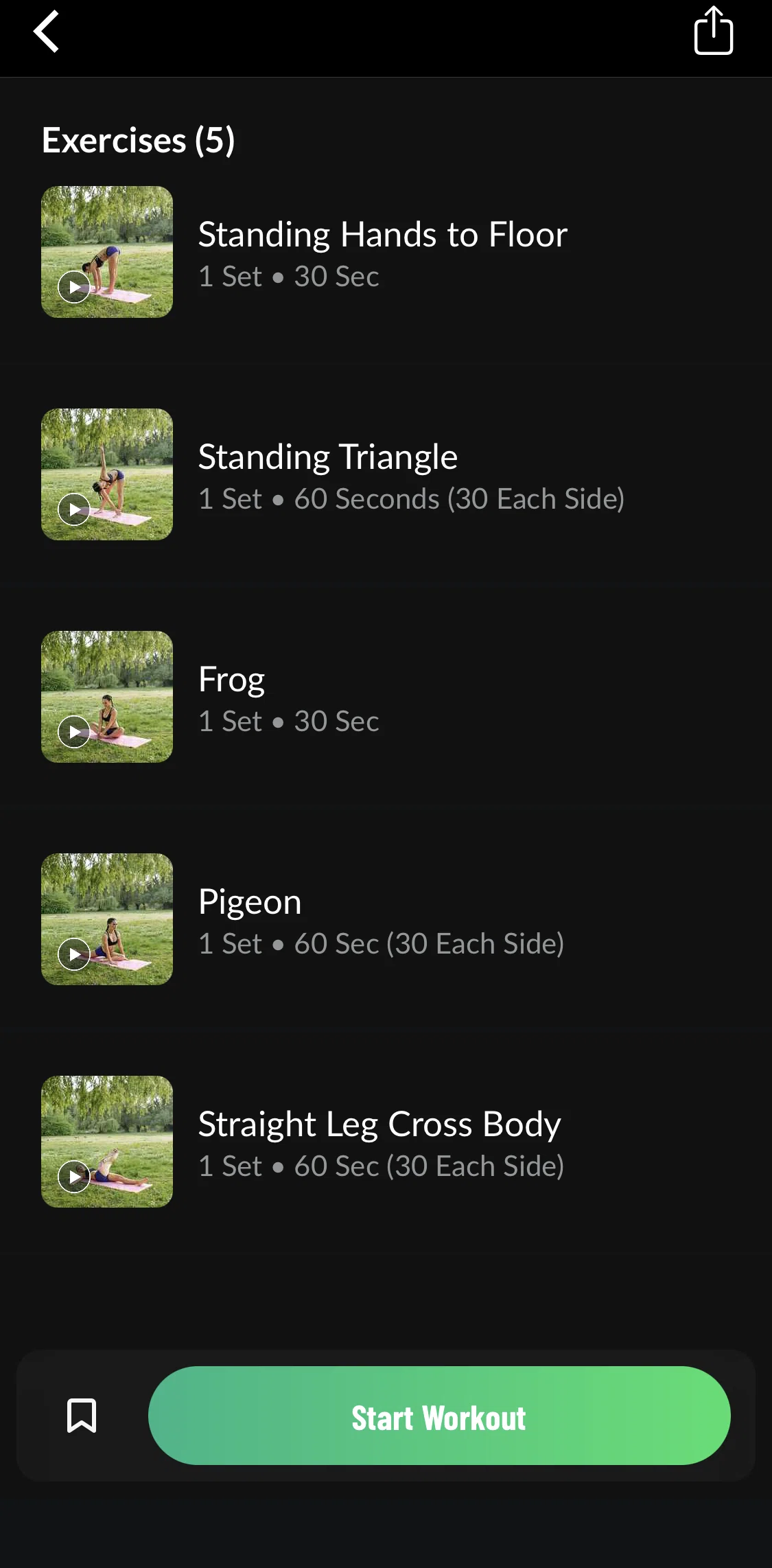 Fitplan Screen screen in the Saving a workout flow