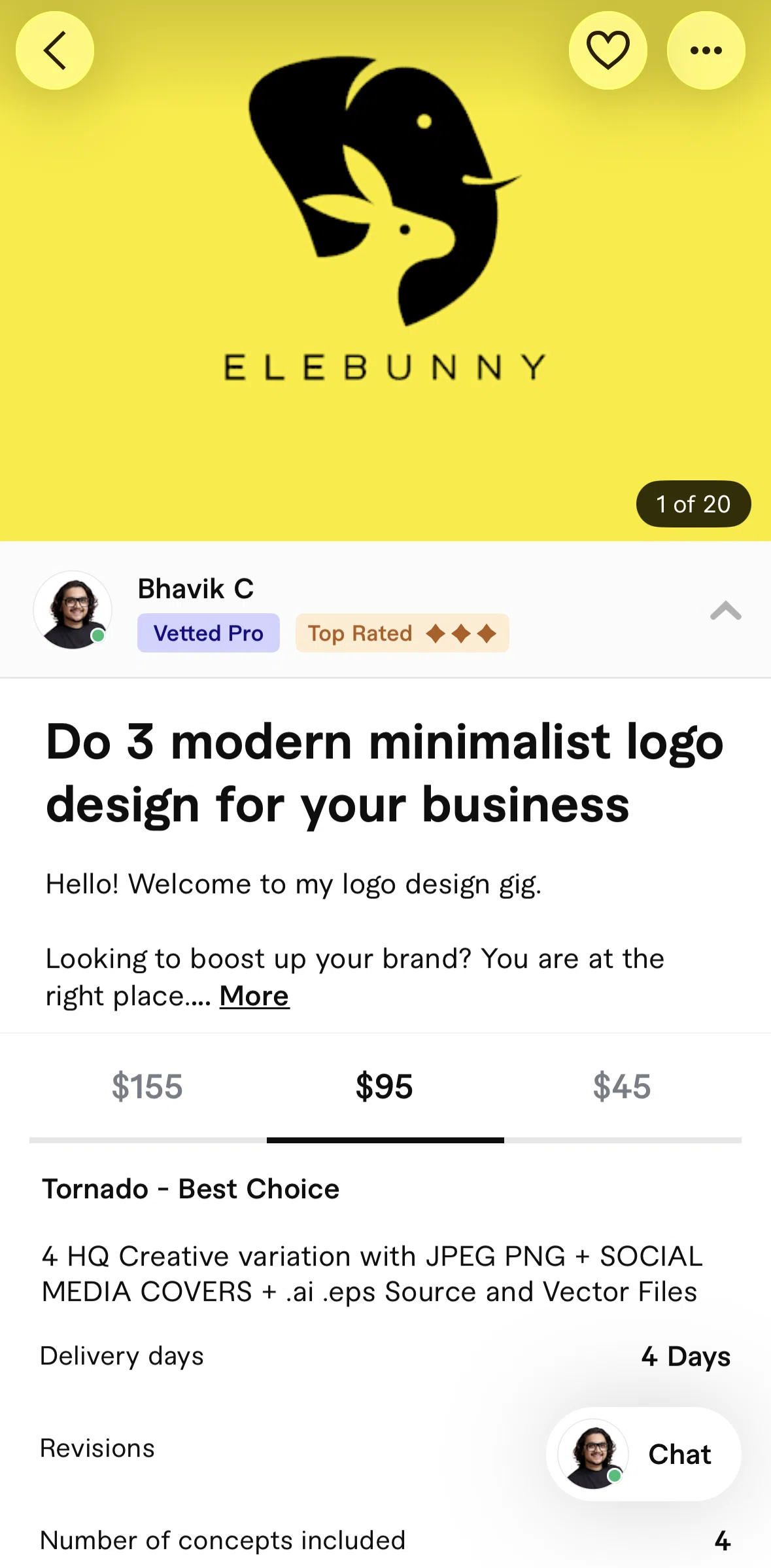 Fiverr Screen screen in the Seller profile flow