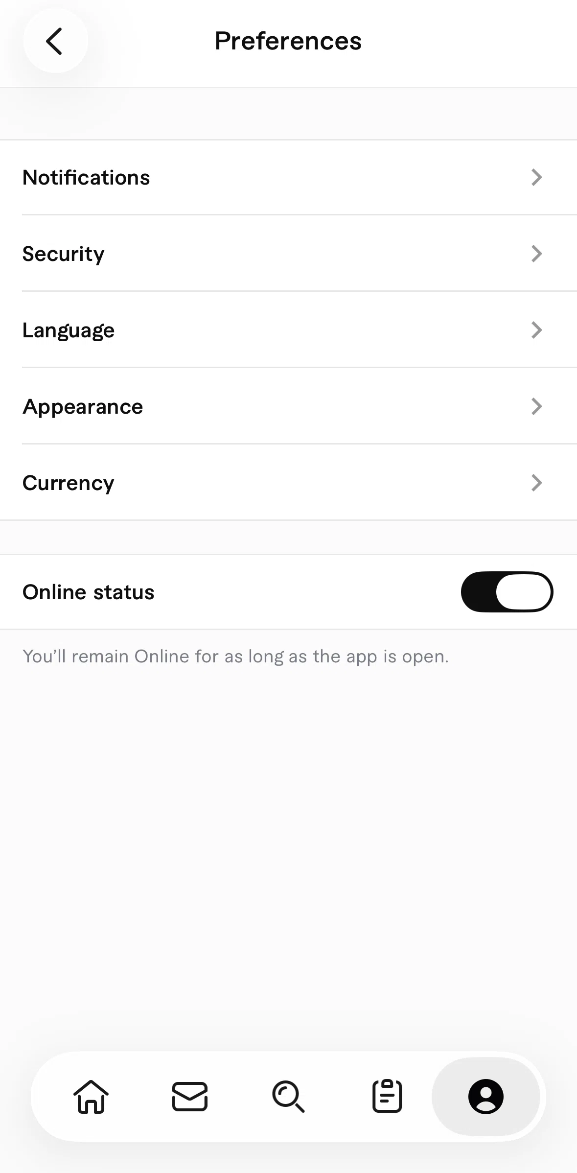 Fiverr Screen screen in the Switching to dark mode flow