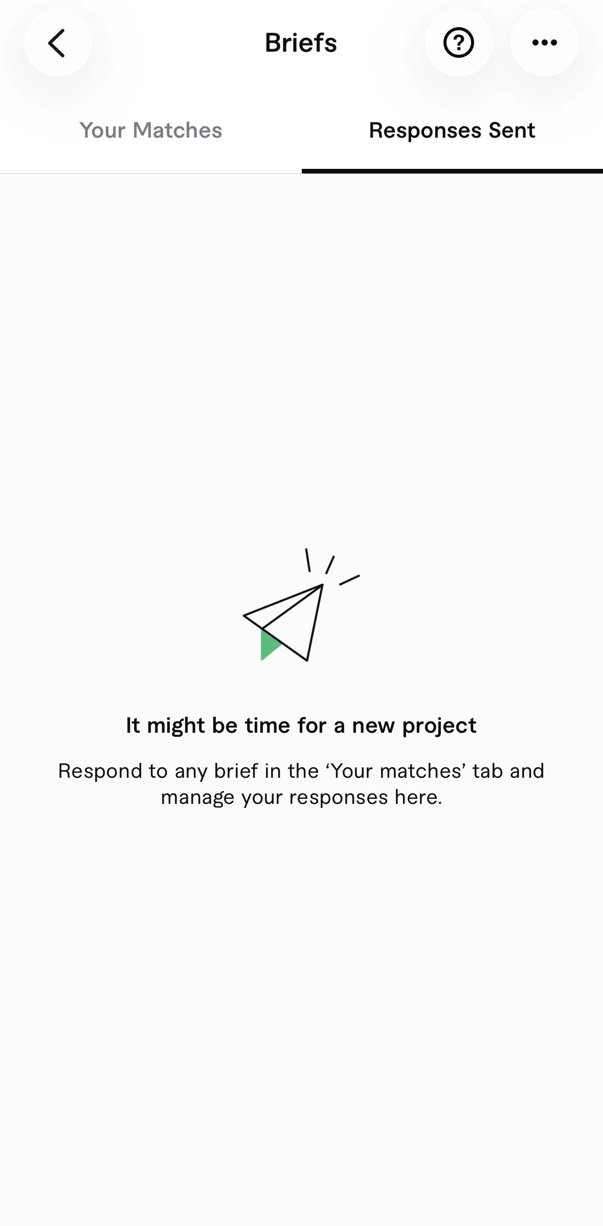 Fiverr Screen screen in the Updating brief preferences flow