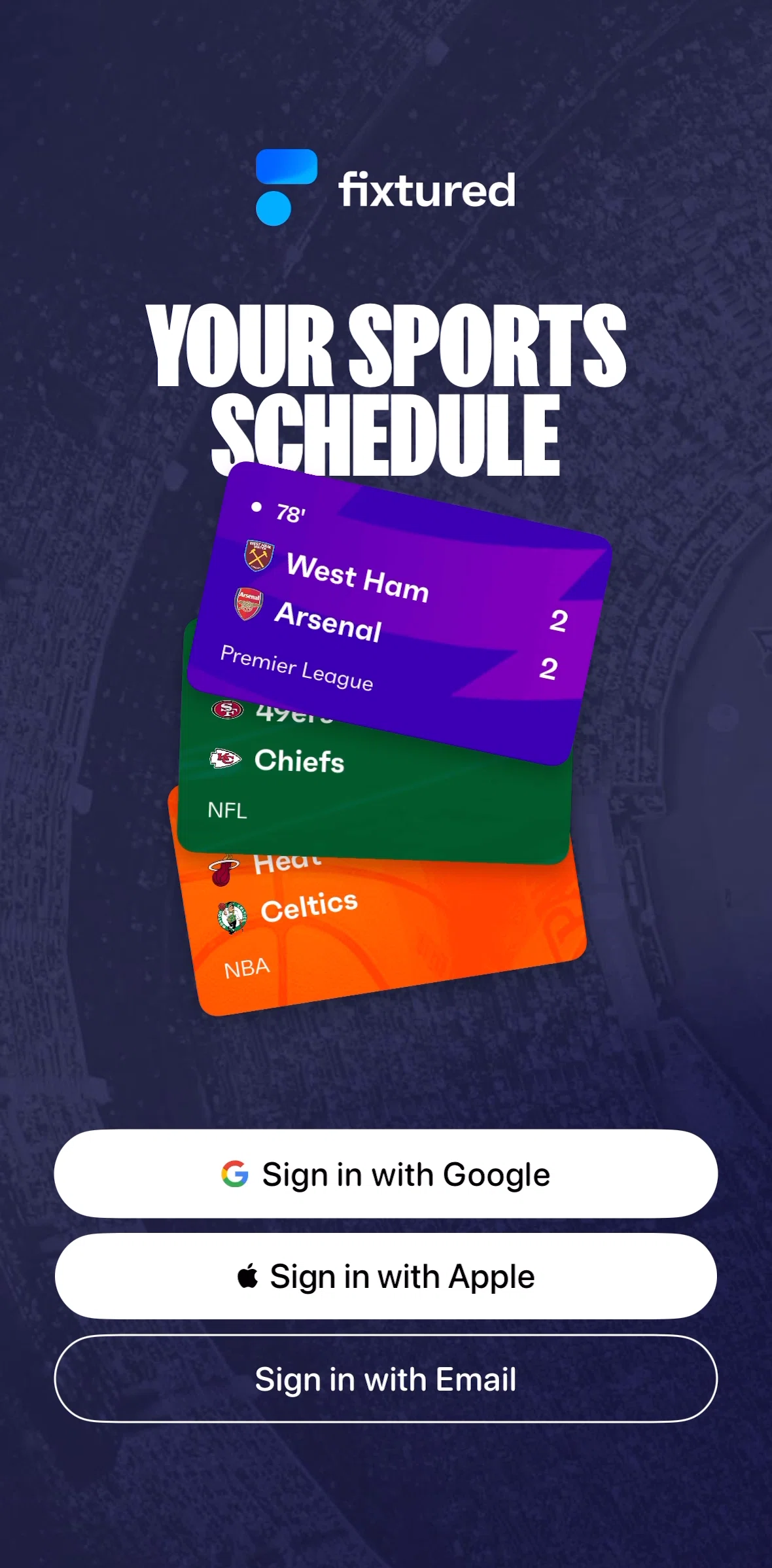 Fixtured Screen screen in the Onboarding flow