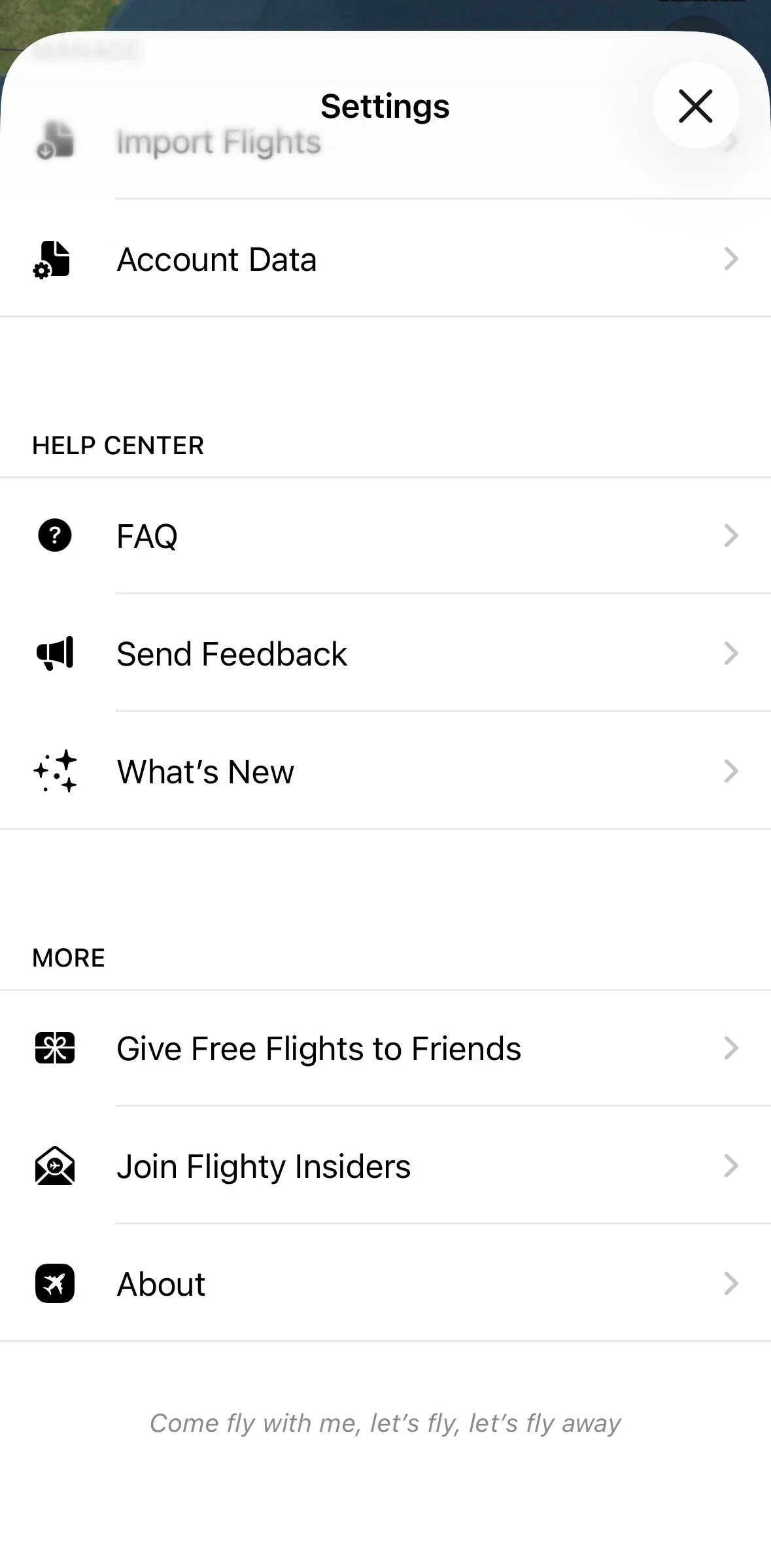 Flighty Screen screen in the What's new flow