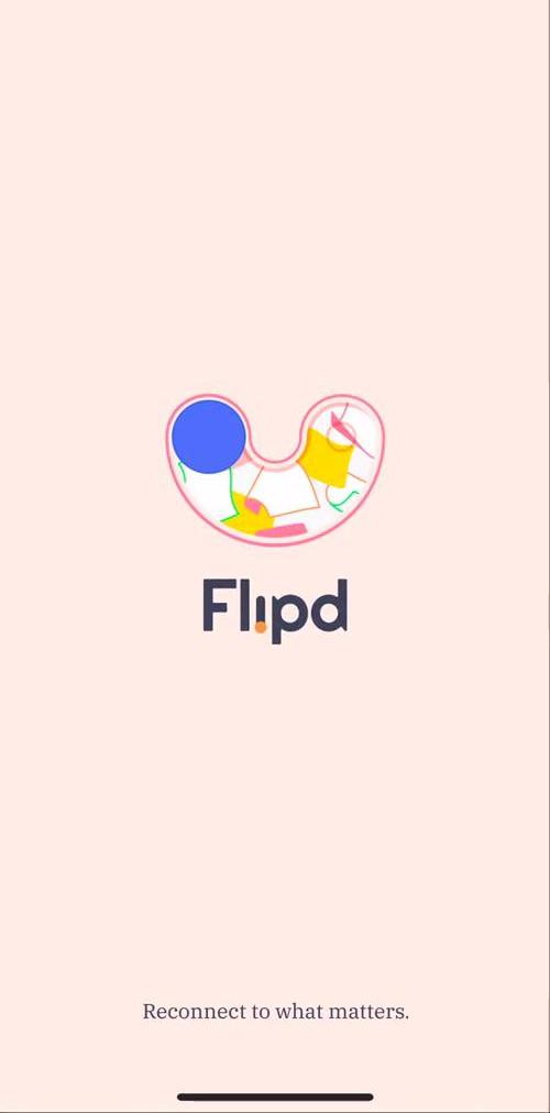 Flipd Splash screen screen in the Onboarding flow