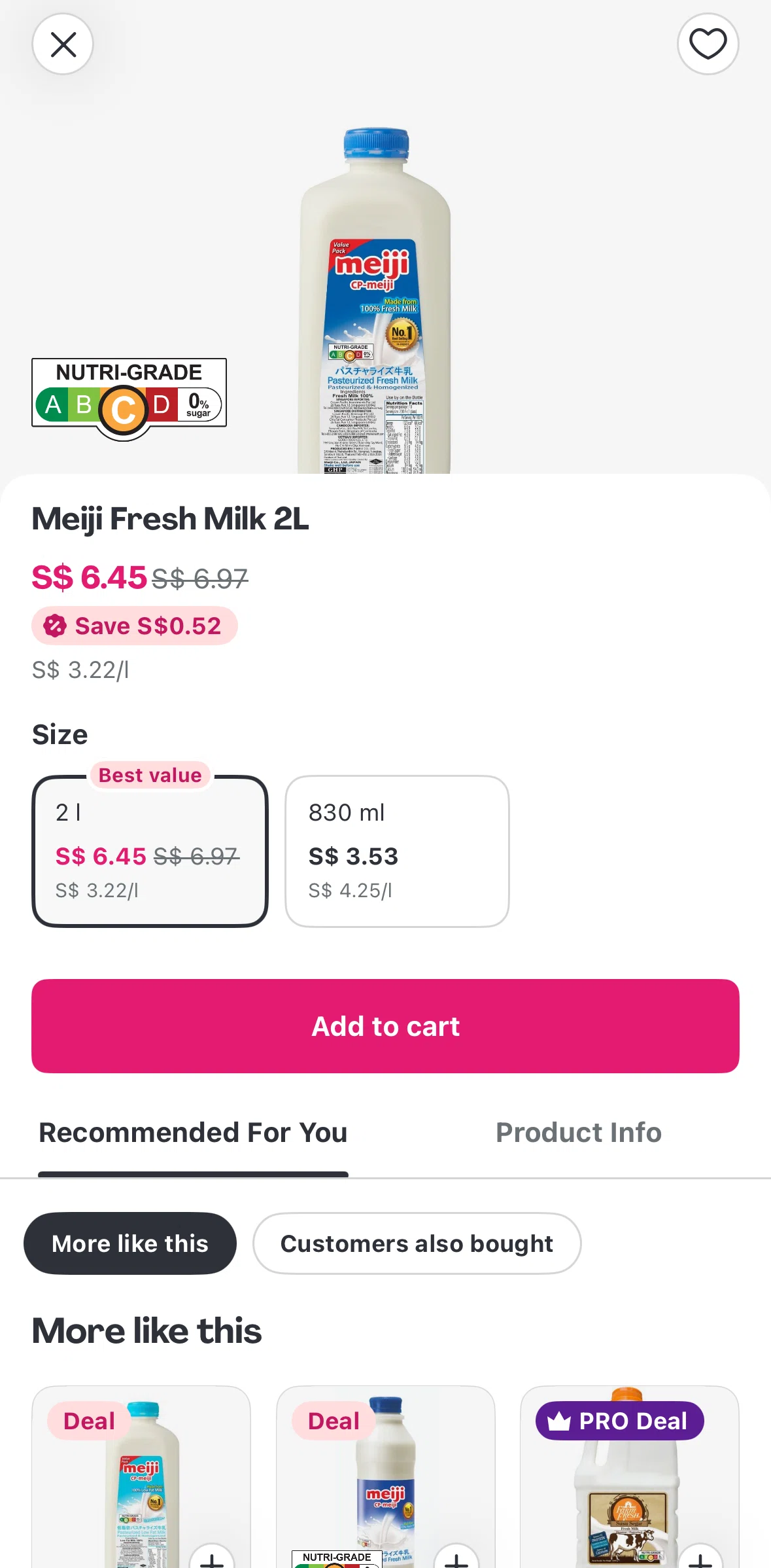 Foodpanda Screen screen in the Adding to cart (shops) flow