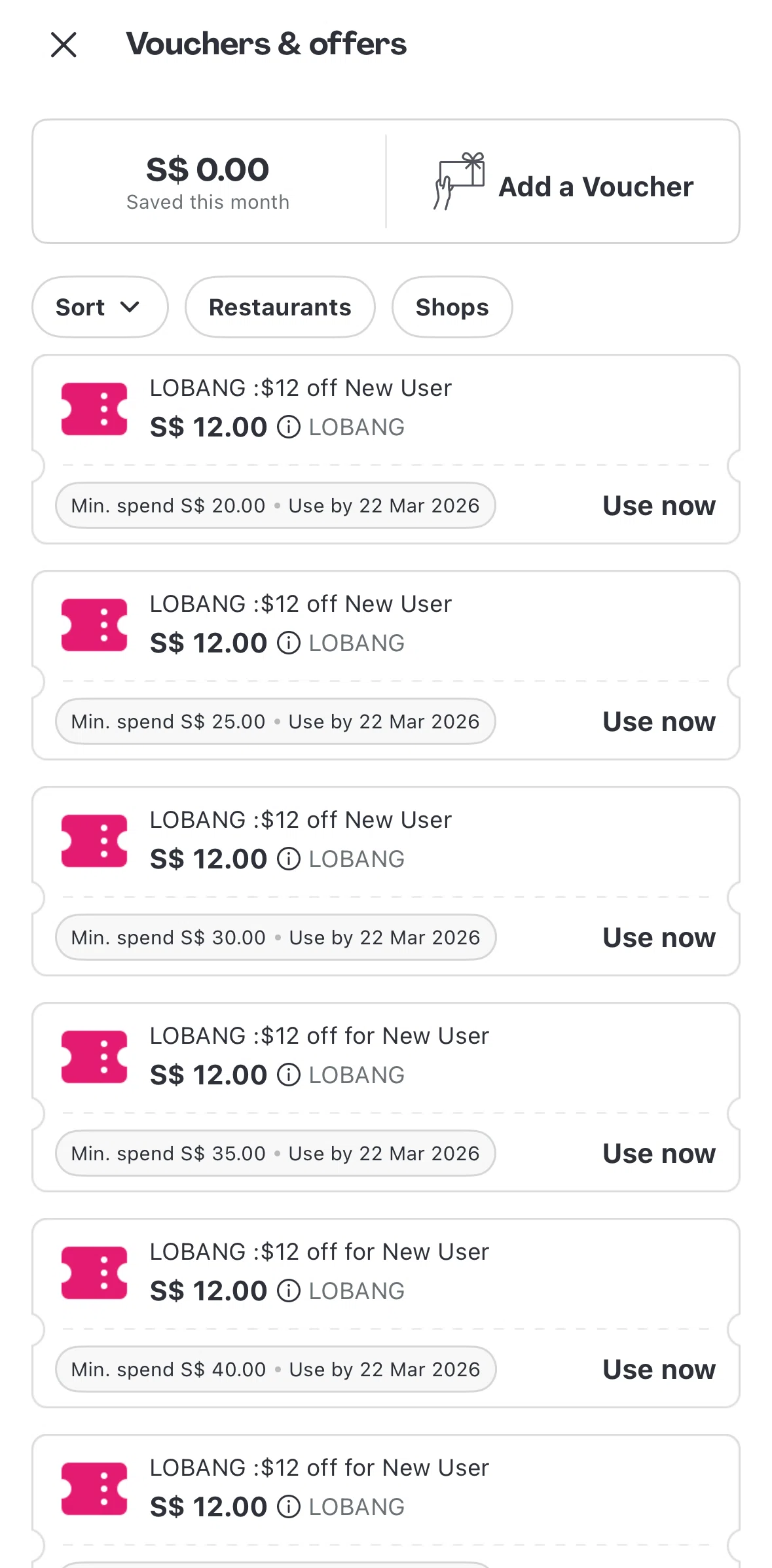 Foodpanda Screen screen in the Participating partners flow
