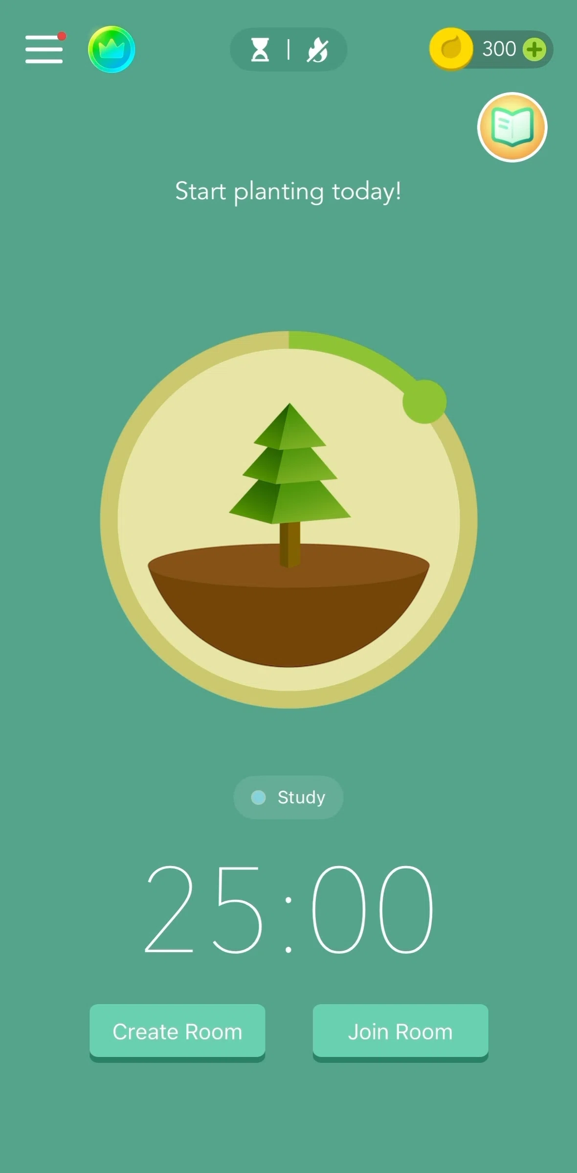 Forest Screen screen in the Join a room flow