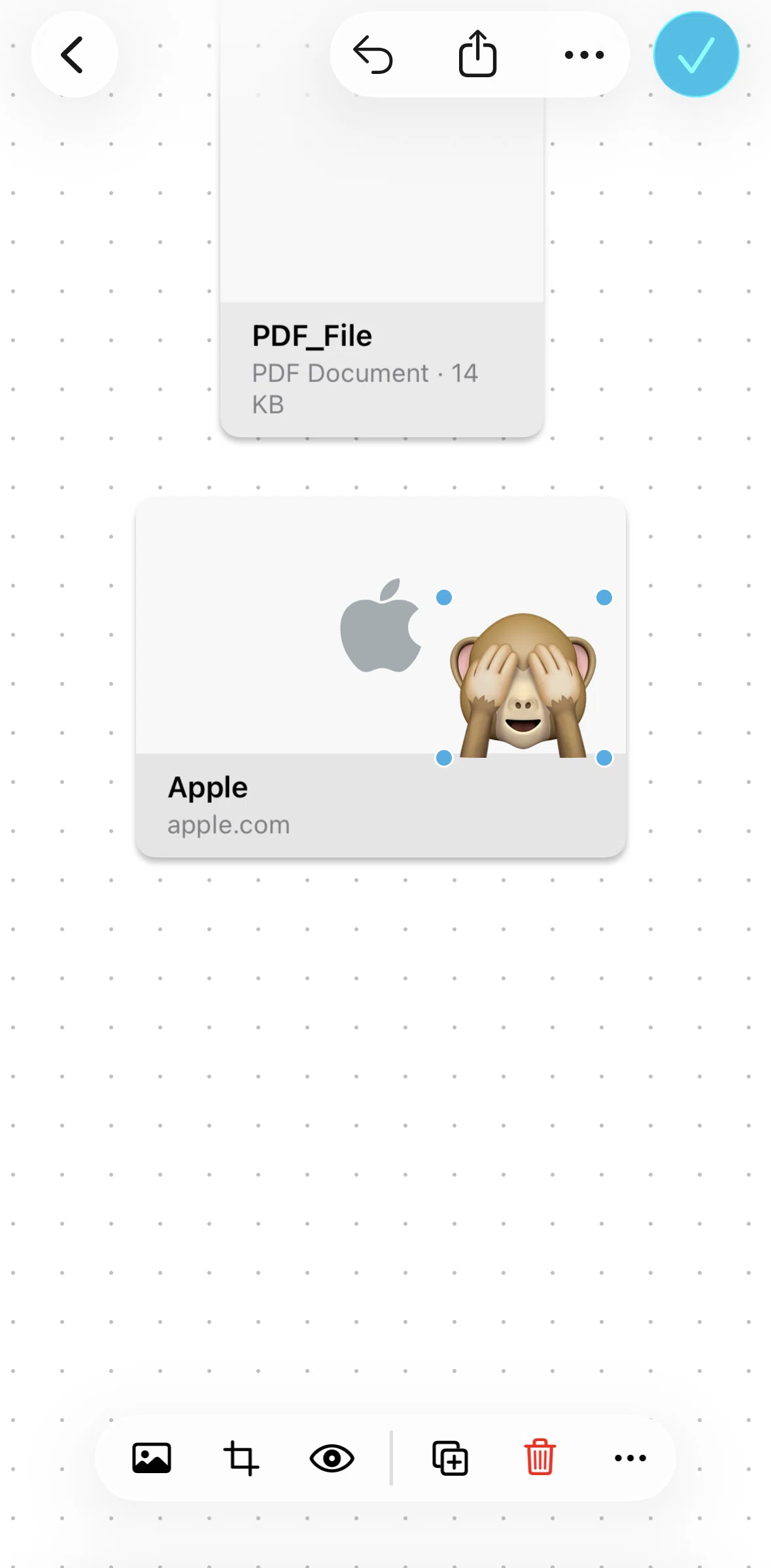 Freeform Screen screen in the Adding a shadow flow