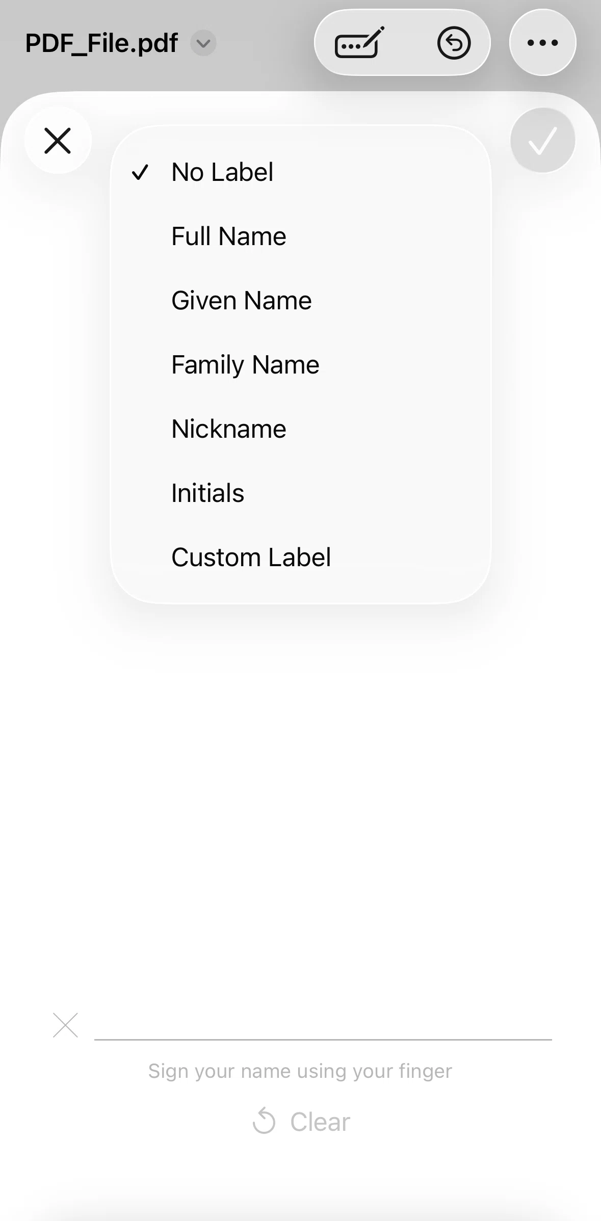 Freeform Screen screen in the Customizing a label flow