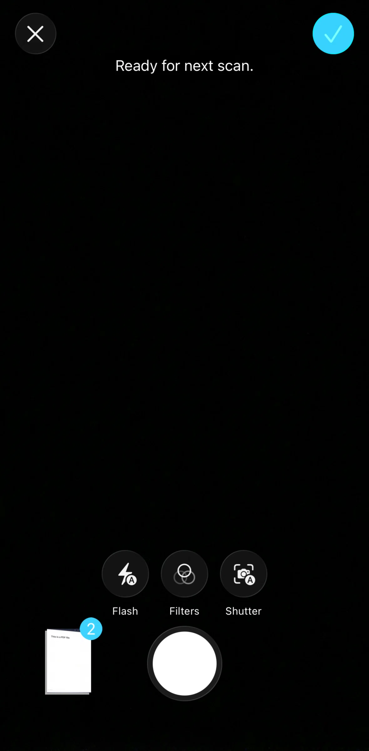 Freeform Screen screen in the Editing a scan flow