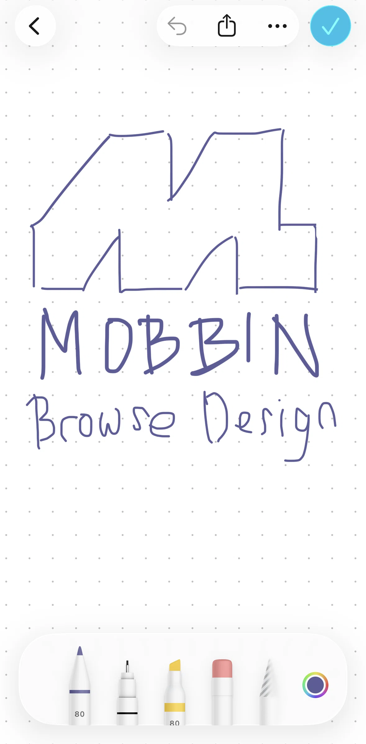 Freeform Screen screen in the Selecting a drawing flow