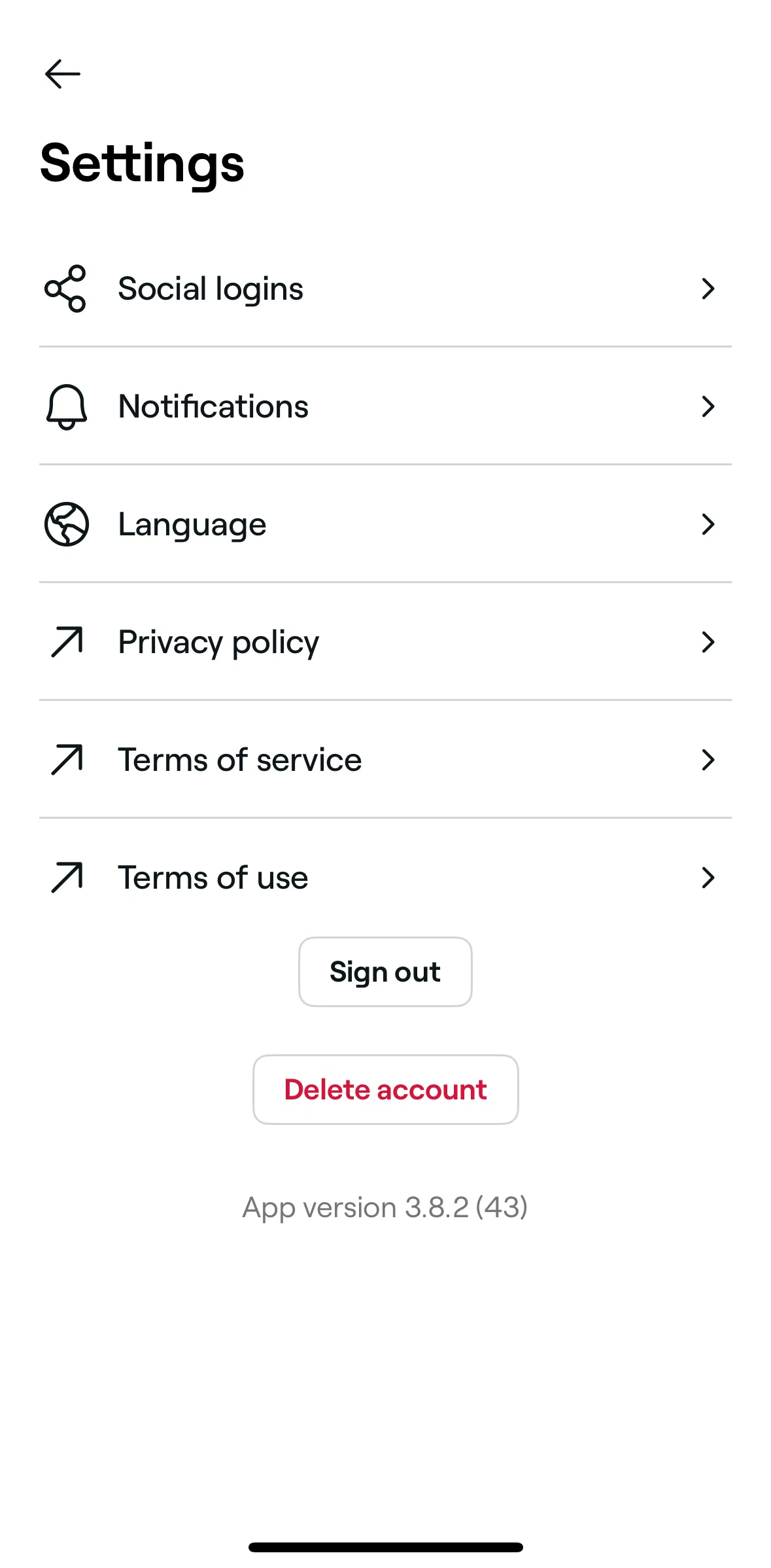 Fresha Screen screen in the Enabling social logins flow