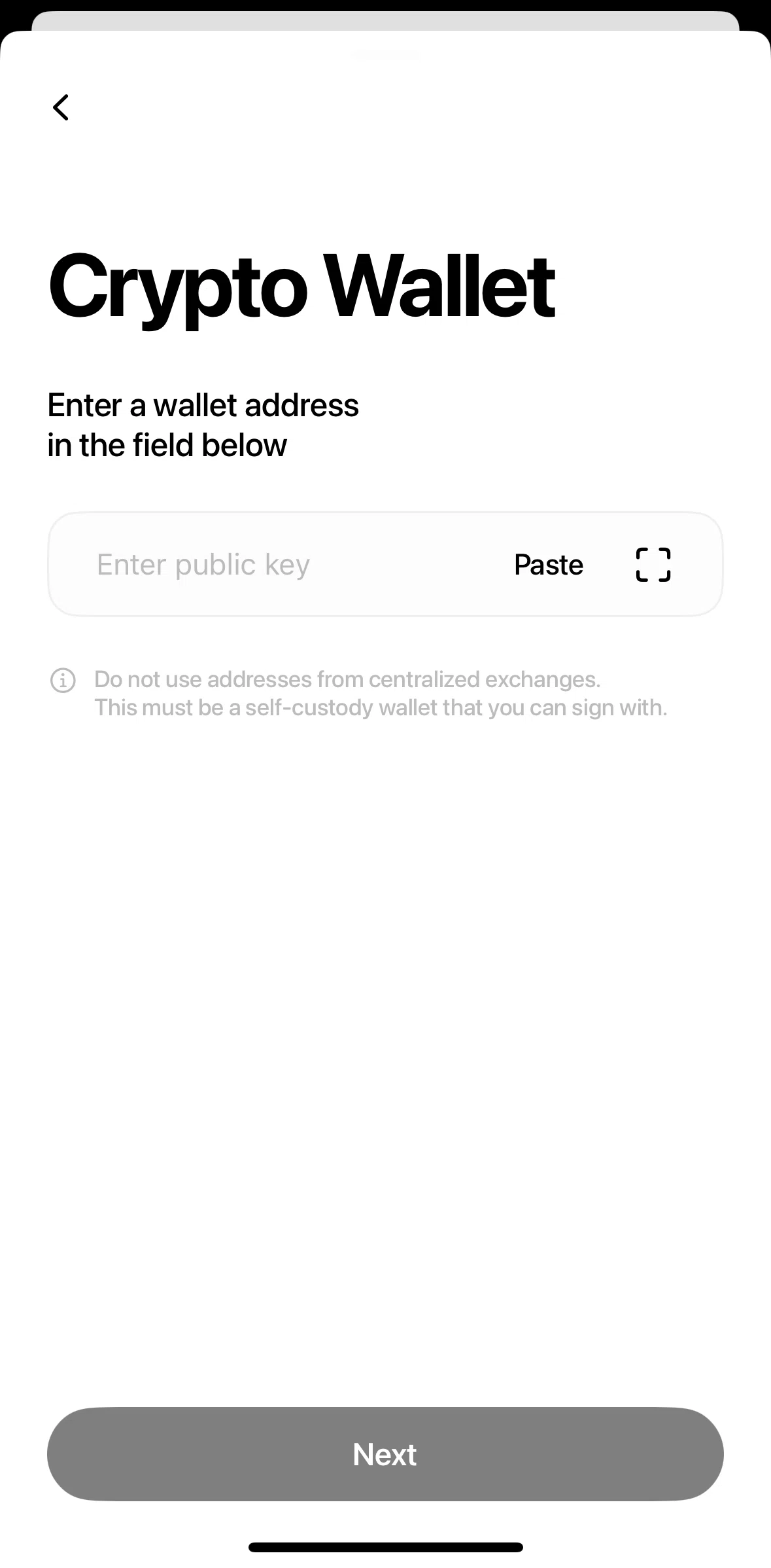 Fuse Screen screen in the Scanning a QR code (Keys & recovery) flow