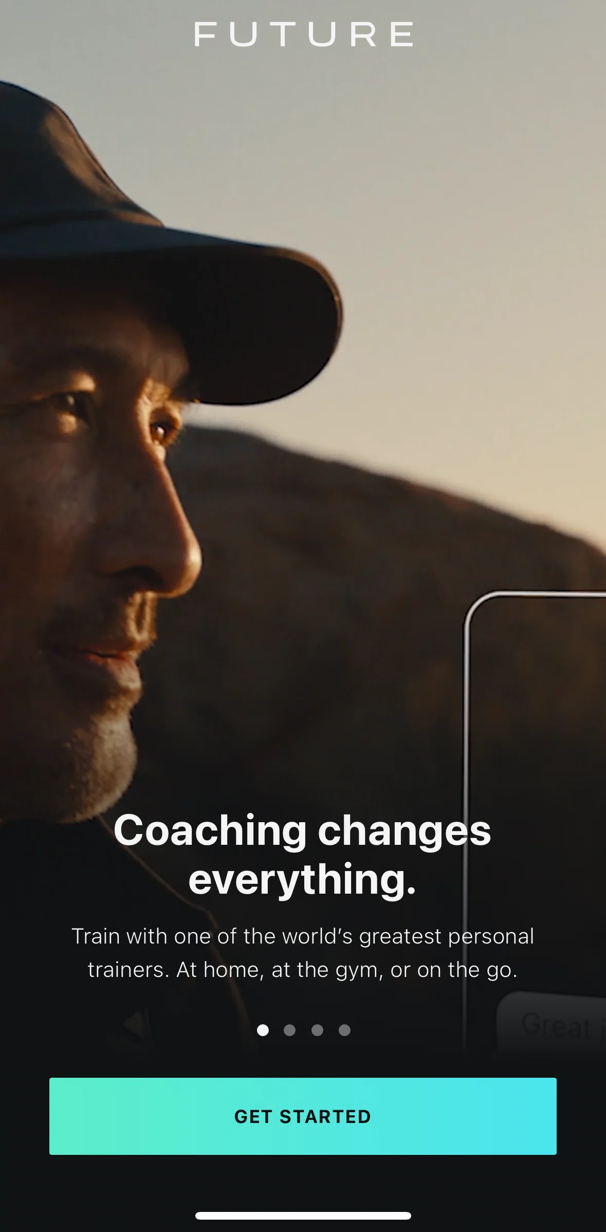 Future Pro Screen screen in the Onboarding flow