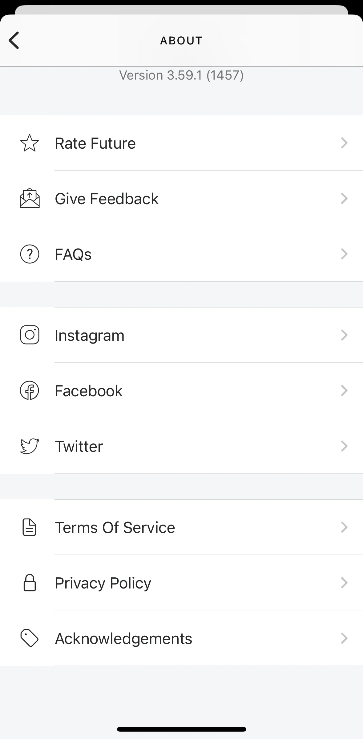 Future Pro Screen screen in the Terms of service flow