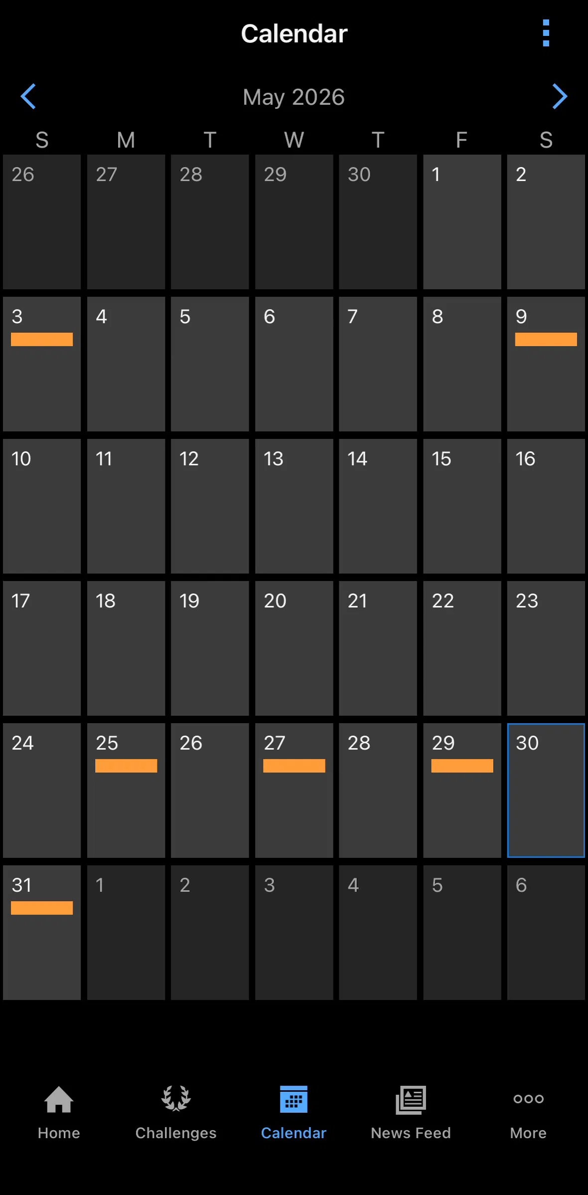 Garmin Connect Screen screen in the Daily detail flow