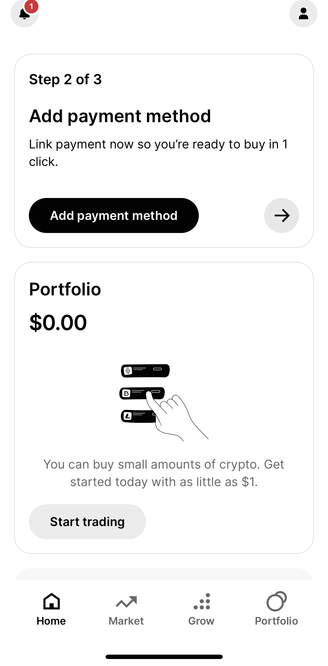 Gemini Screen screen in the Notifications flow