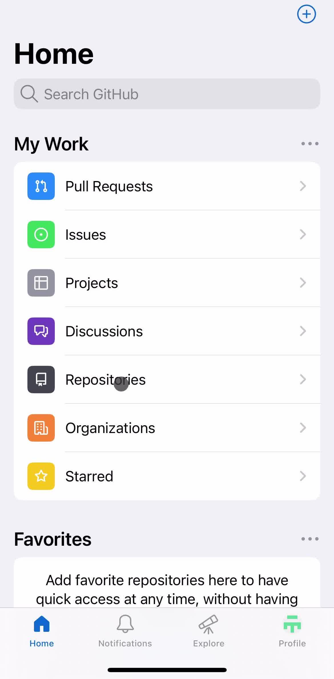 GitHub Repositories preview