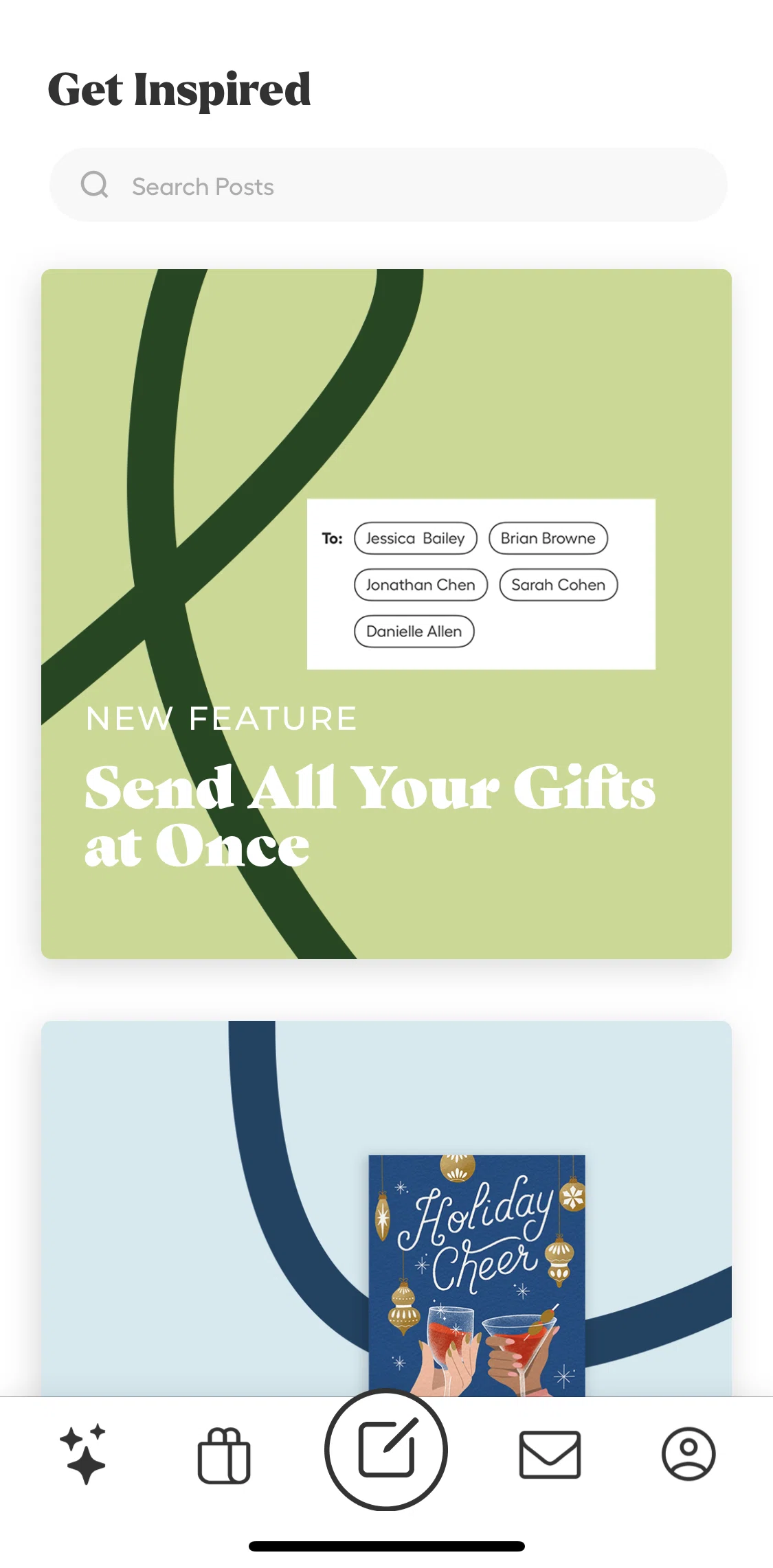 Givingli Screen screen in the Post detail flow