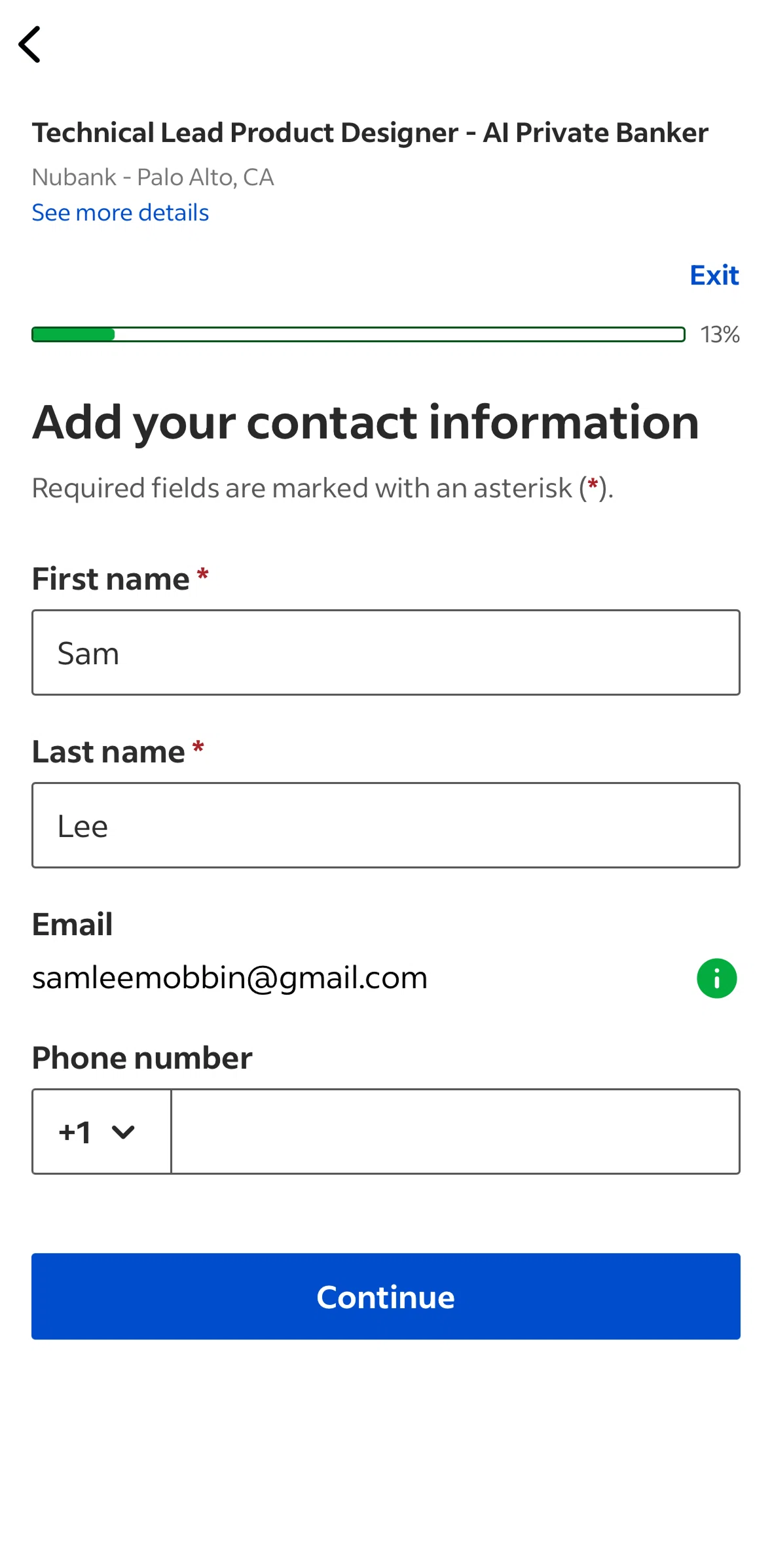 Glassdoor Screen screen in the Full job description flow