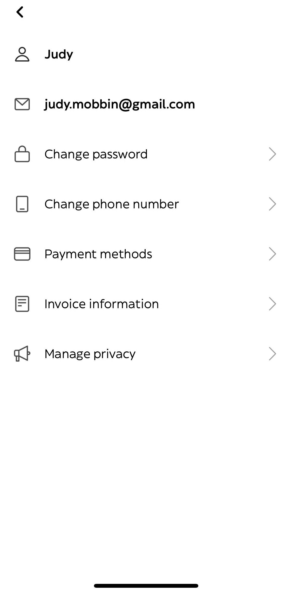 Glovo Screen screen in the Payment methods flow