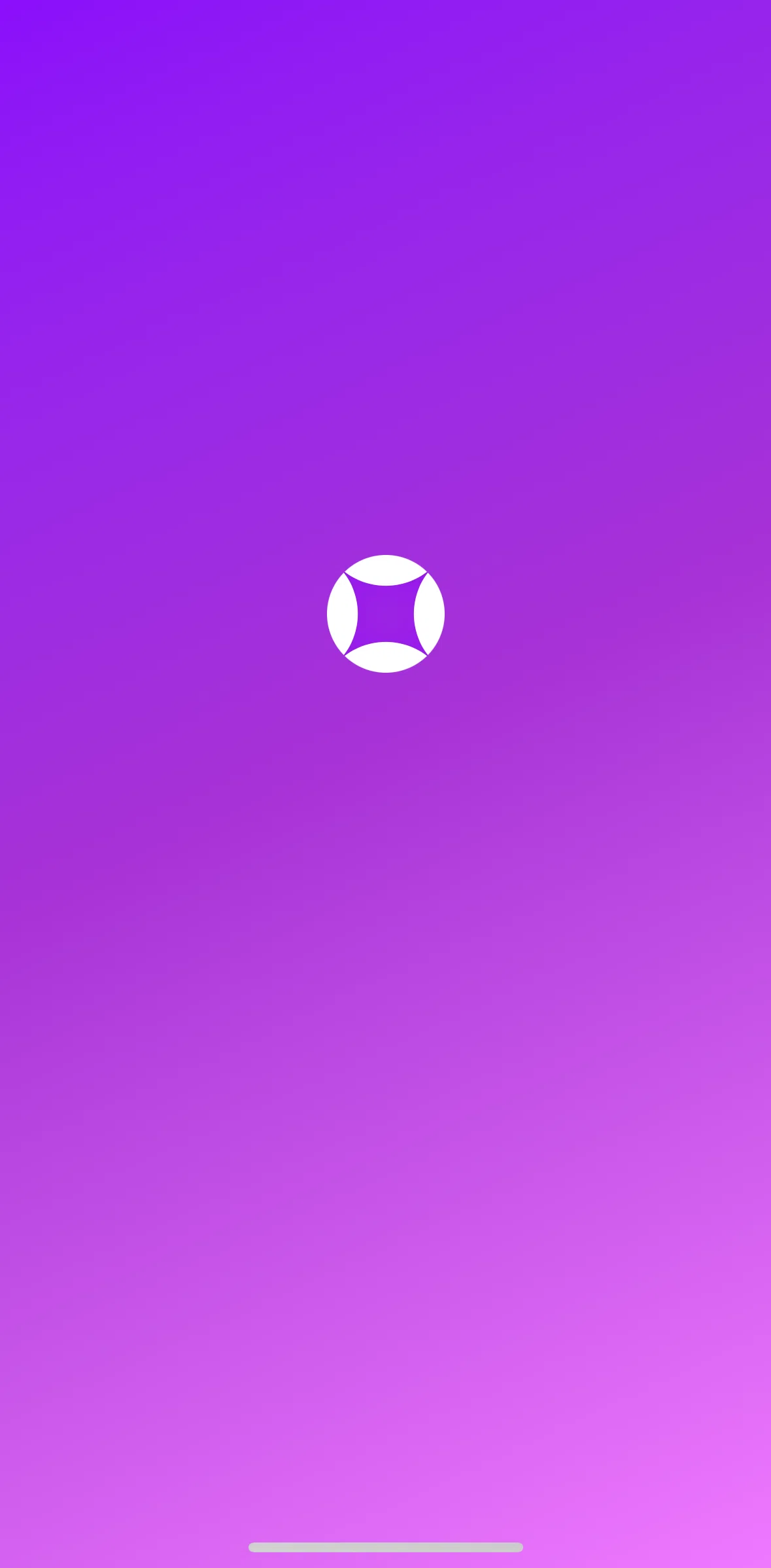 Glow Screen screen in the Onboarding flow