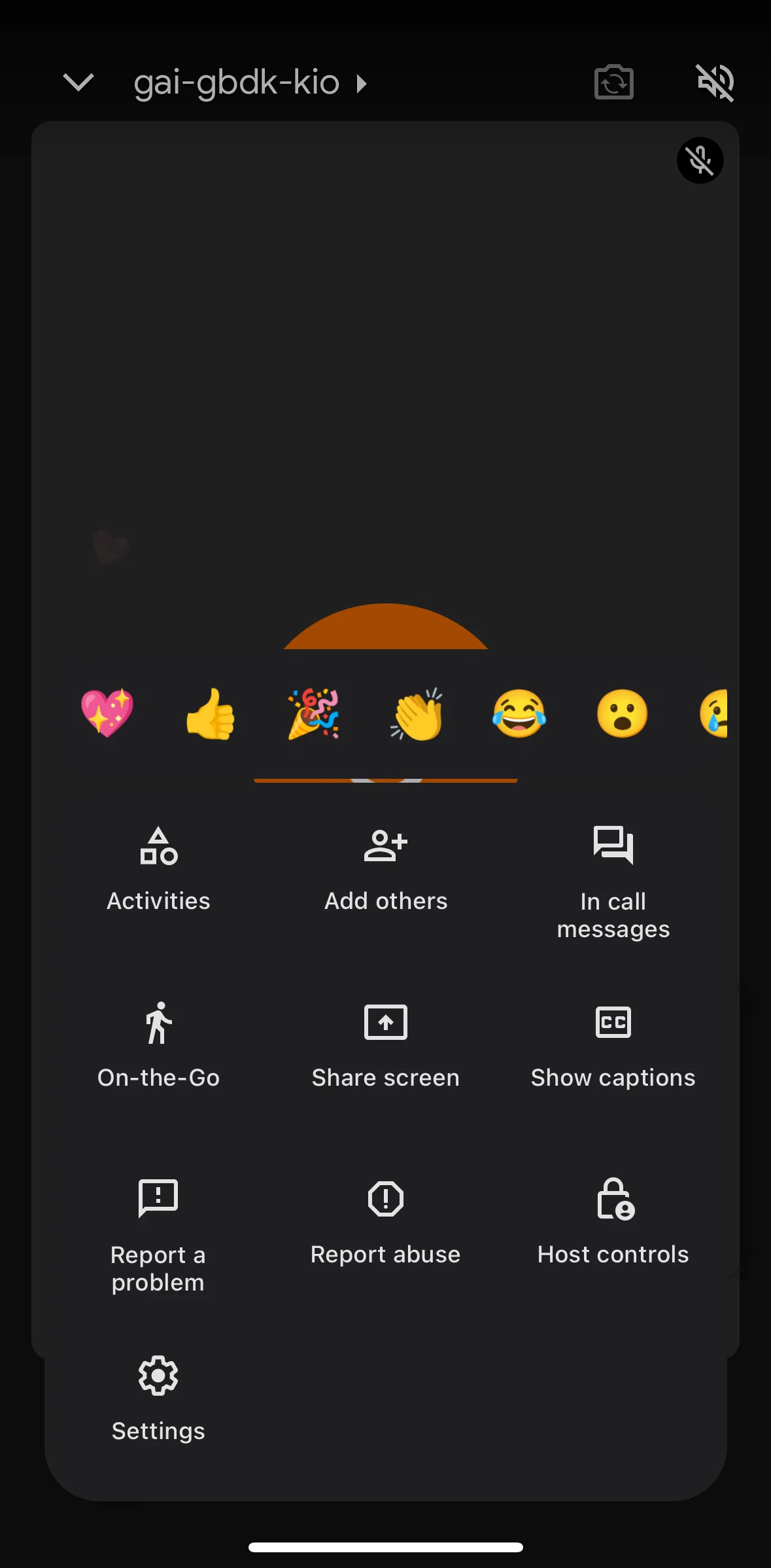 Gmail Screen screen in the Meeting settings flow