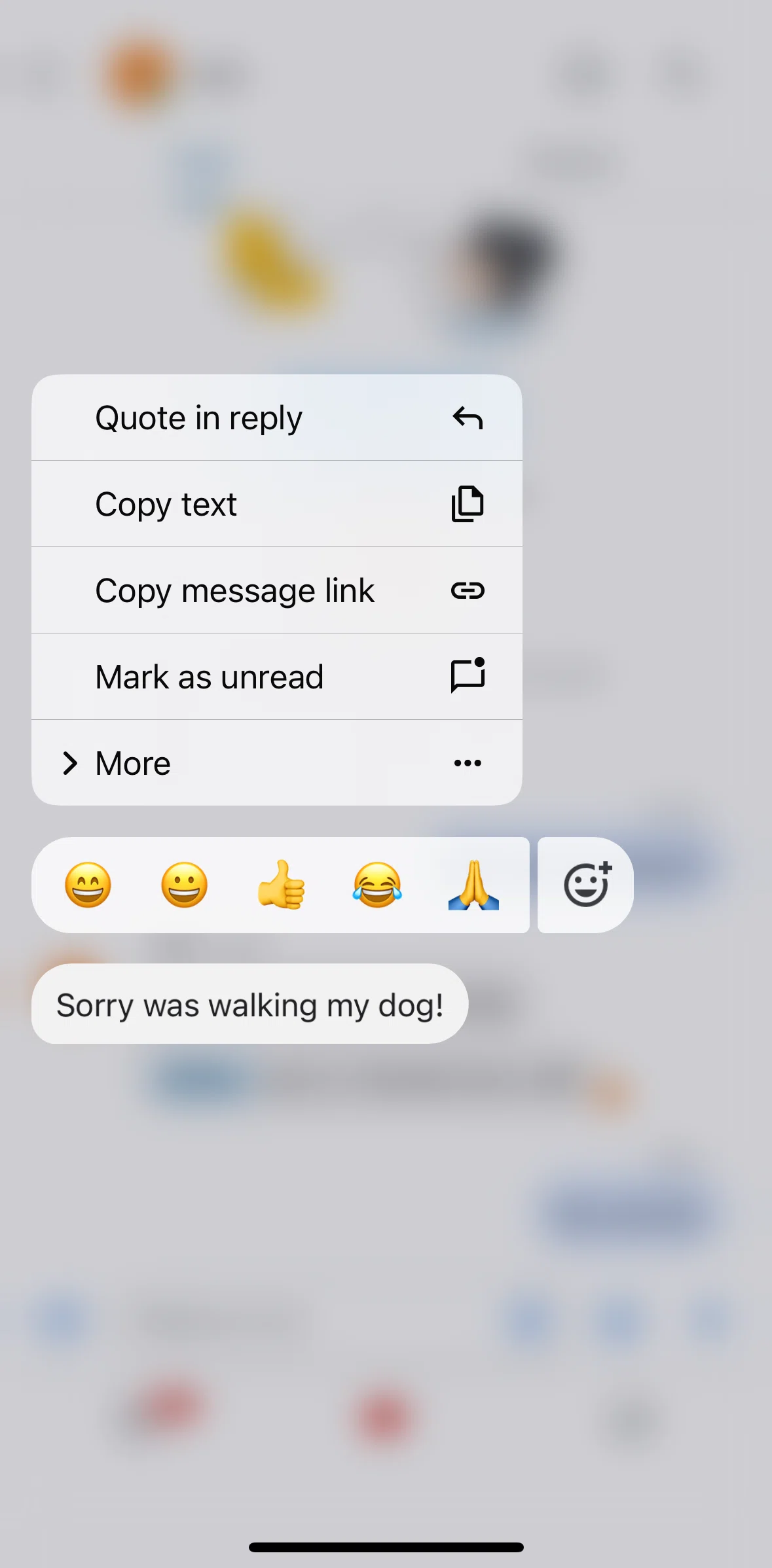 Gmail Screen screen in the Quote in reply flow