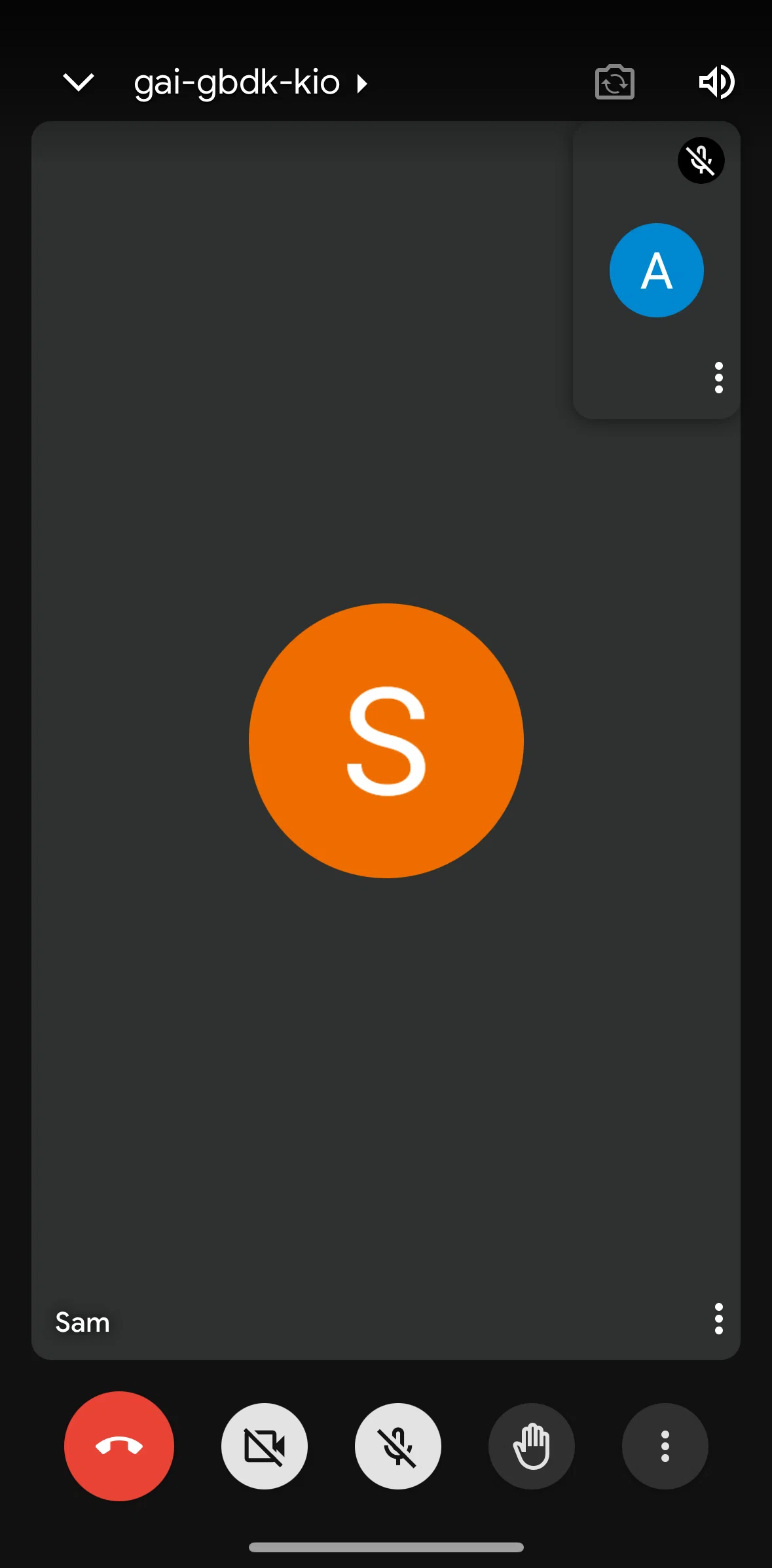 Gmail Screen screen in the User meeting settings flow