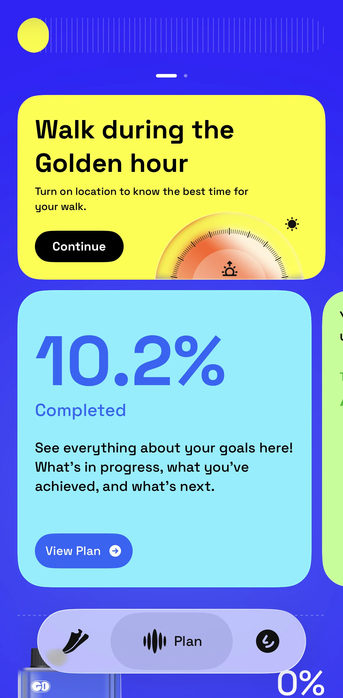 GO Club Screen screen in the Enabling location access flow