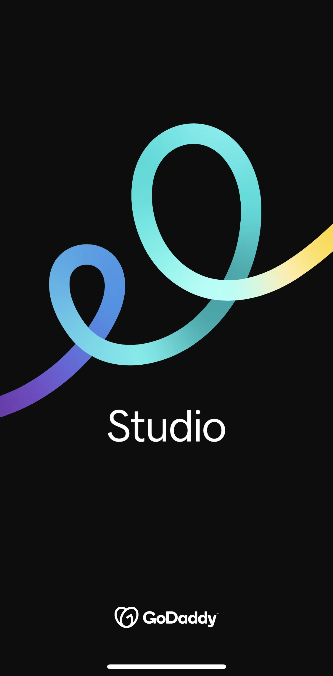 GoDaddy Studio Screen screen in the Onboarding flow