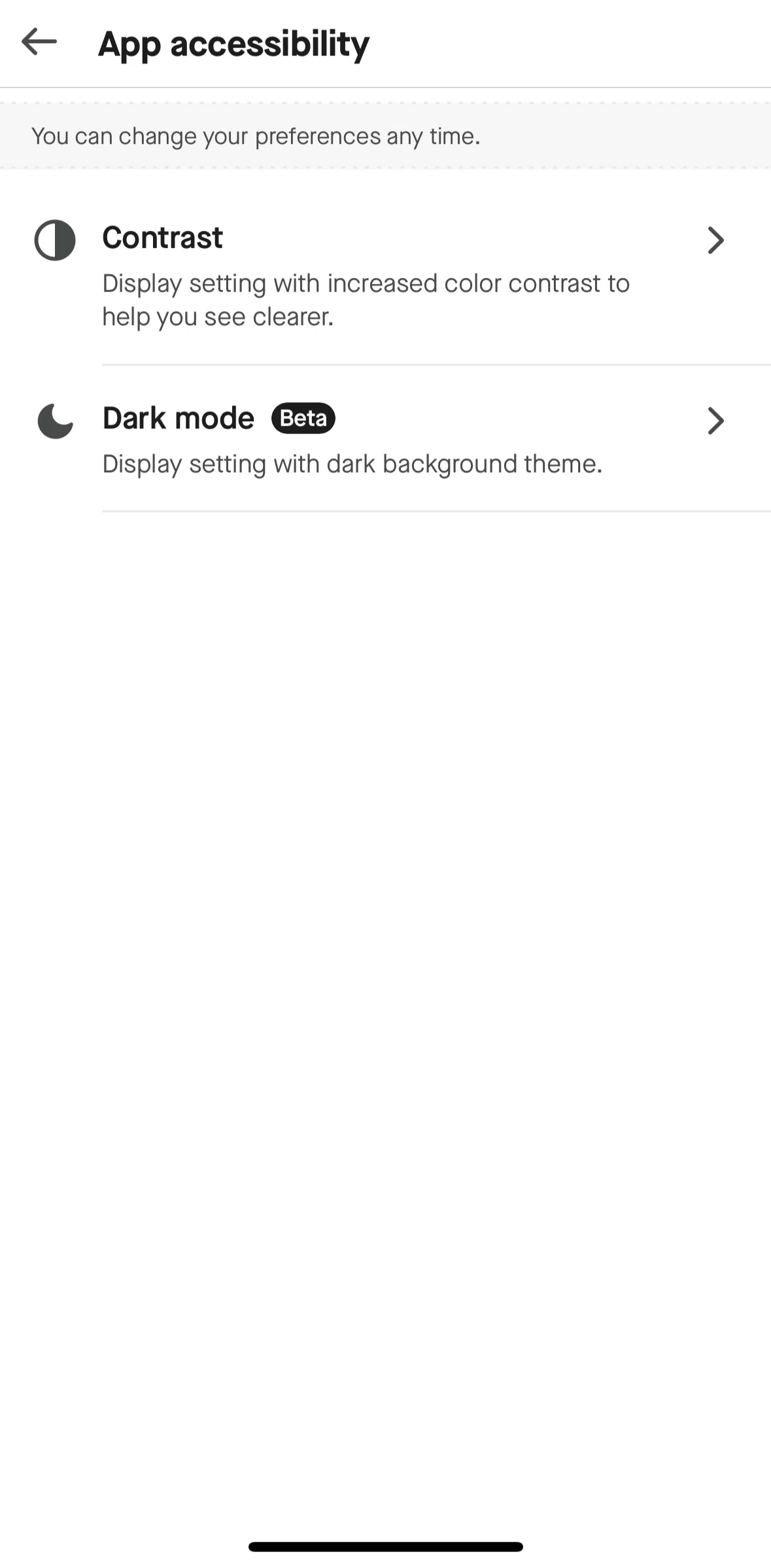 Gojek Screen screen in the Dark mode flow
