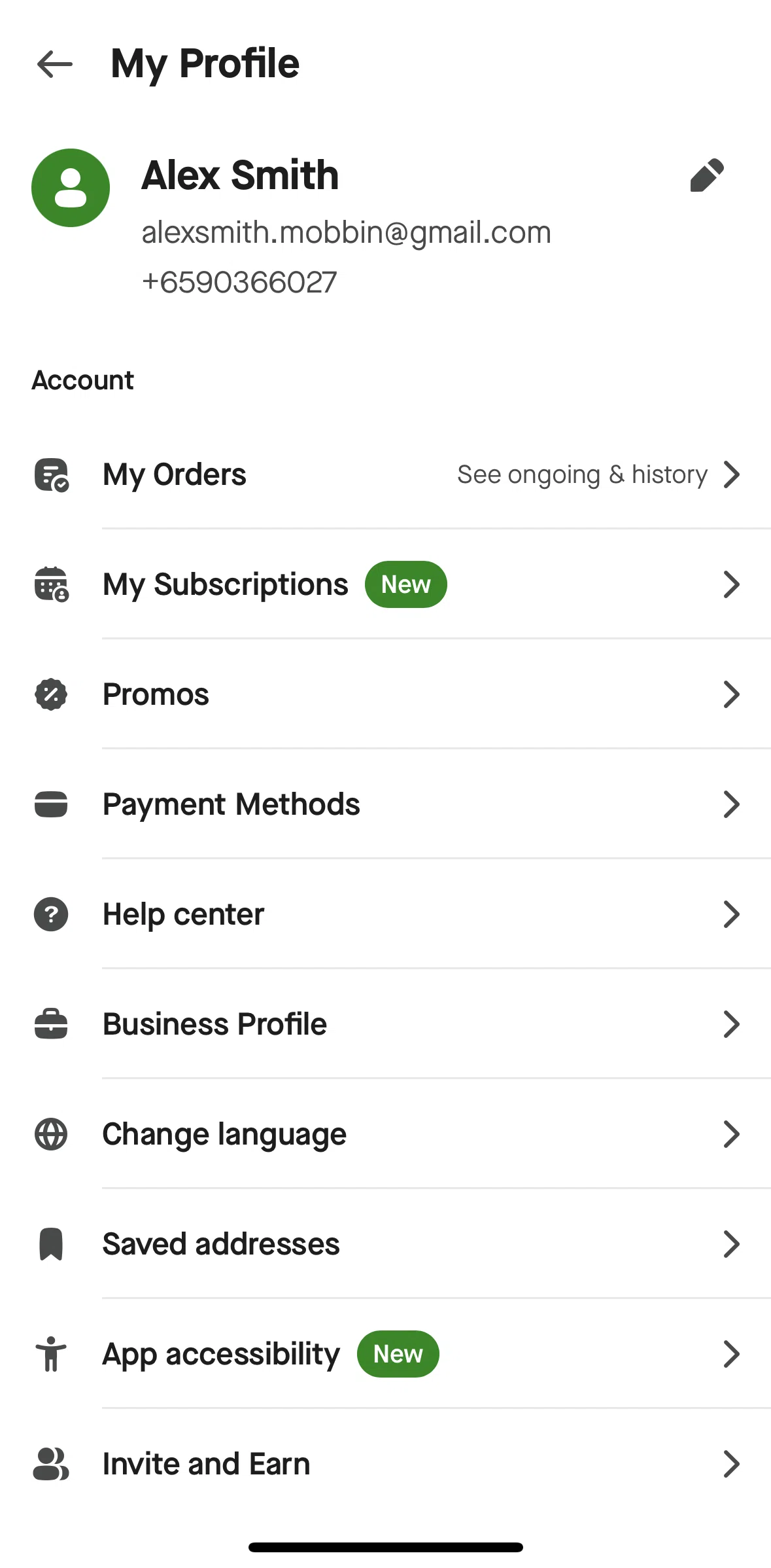 Gojek Screen screen in the Invite friends flow