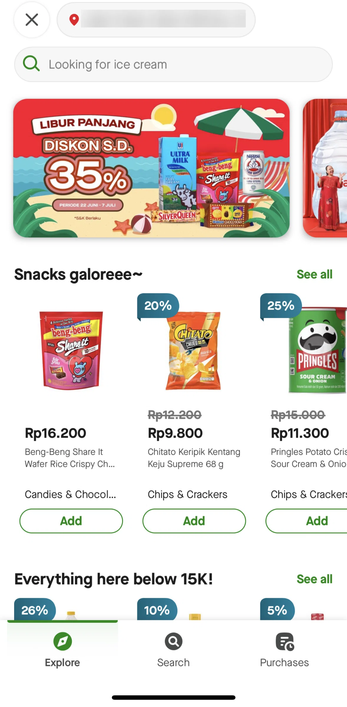 Gojek Screen screen in the Product detail flow