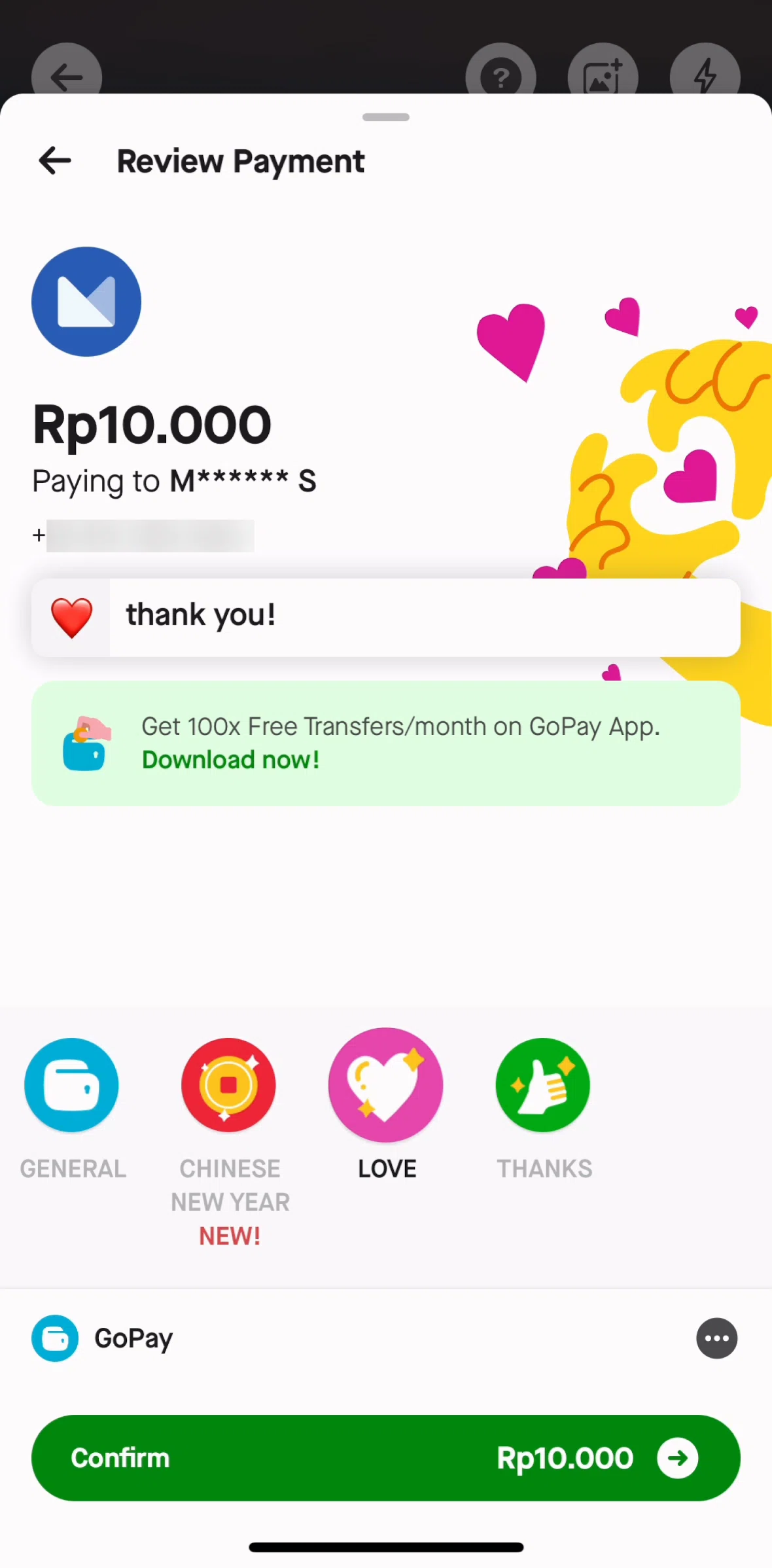 Gojek Screen screen in the Upgrade to GoPay Plus flow
