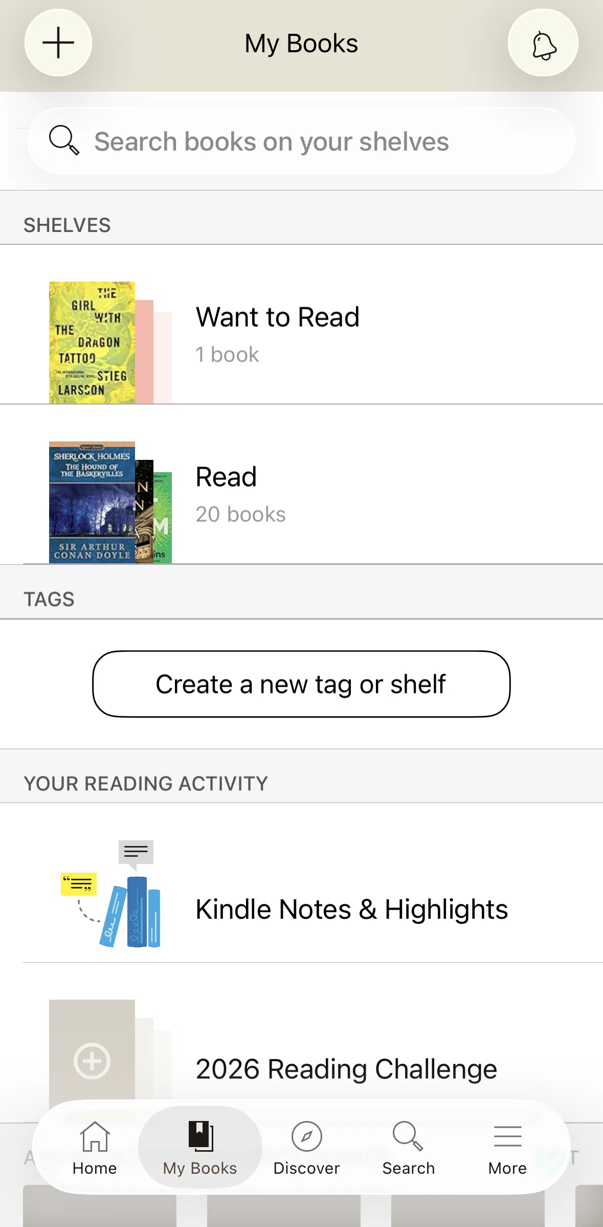 Goodreads Screen screen in the Searching books flow