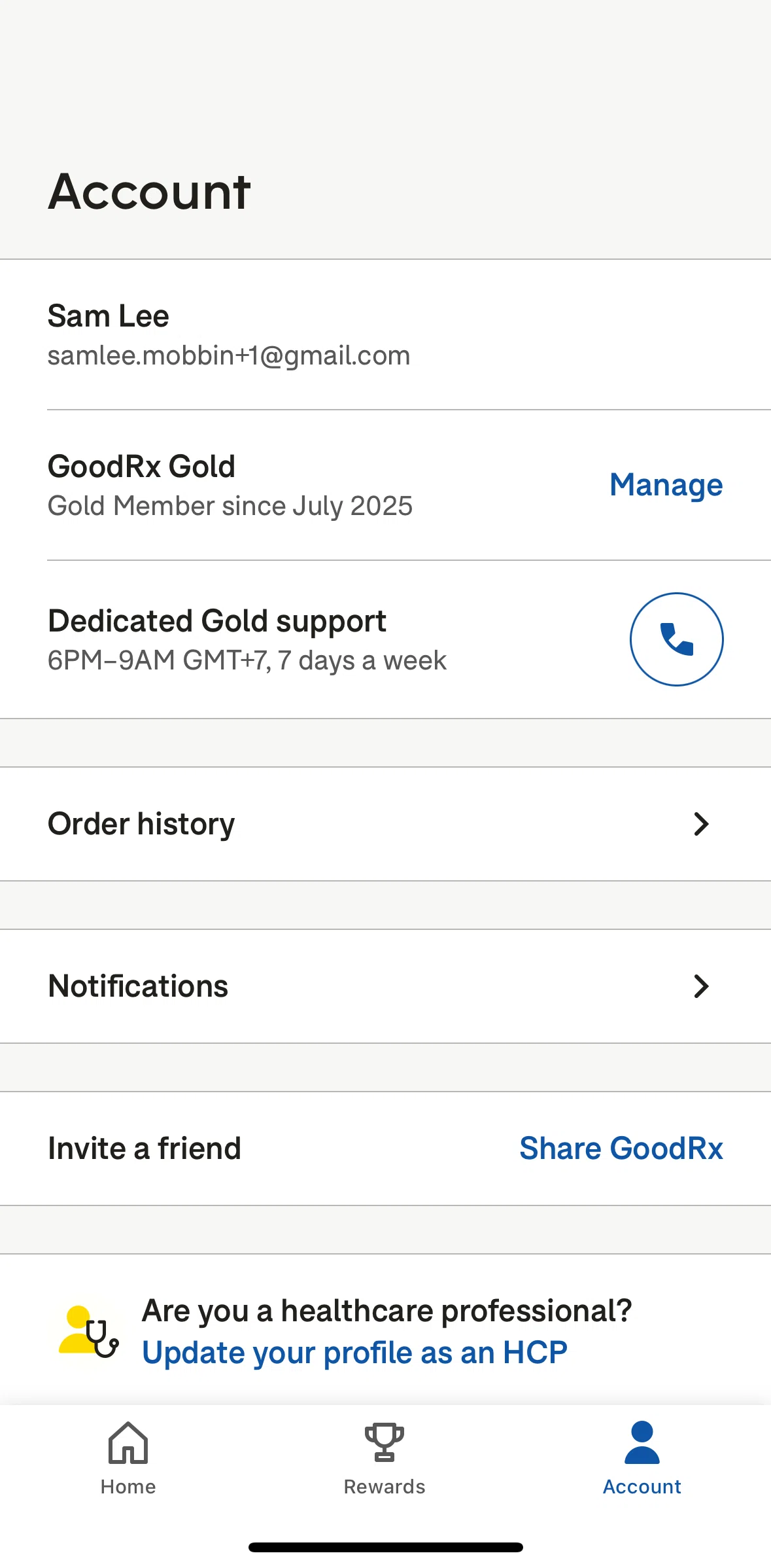 Goodrx Screen screen in the Canceling a membership flow