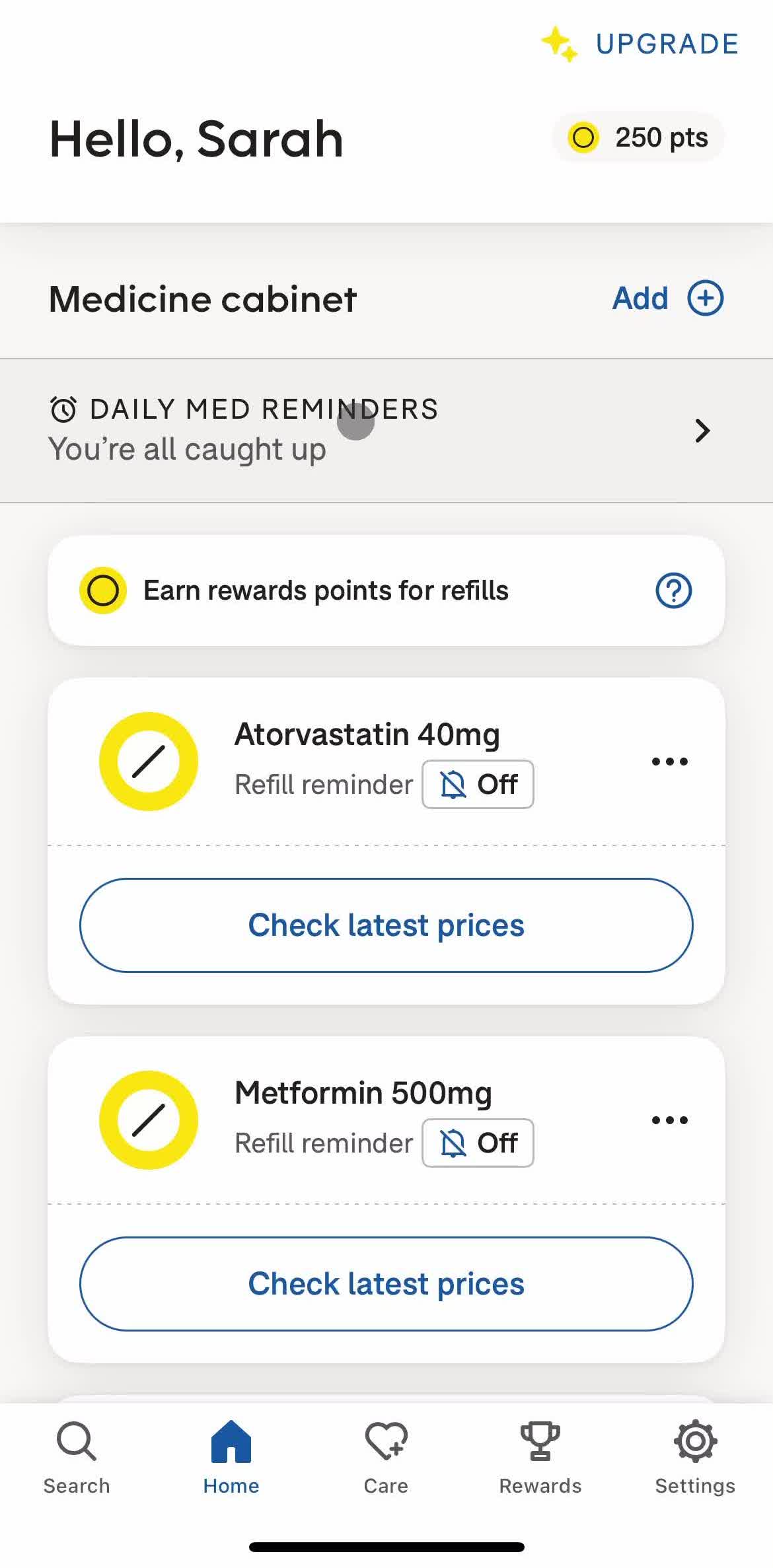 GoodRx Reminders preview