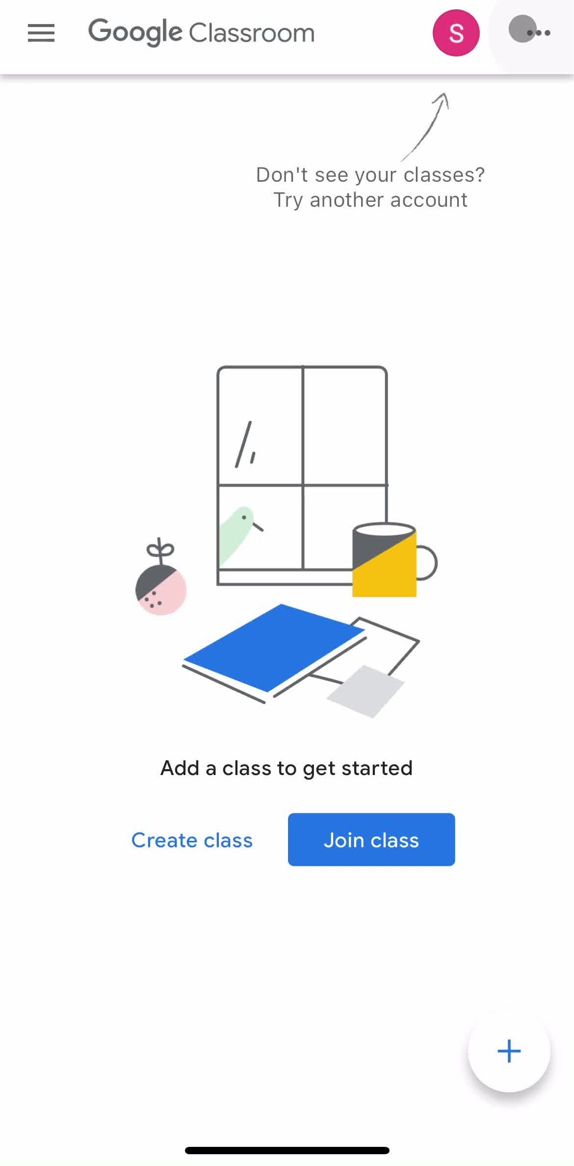 Google Classroom Home screen in the Giving Feedback flow