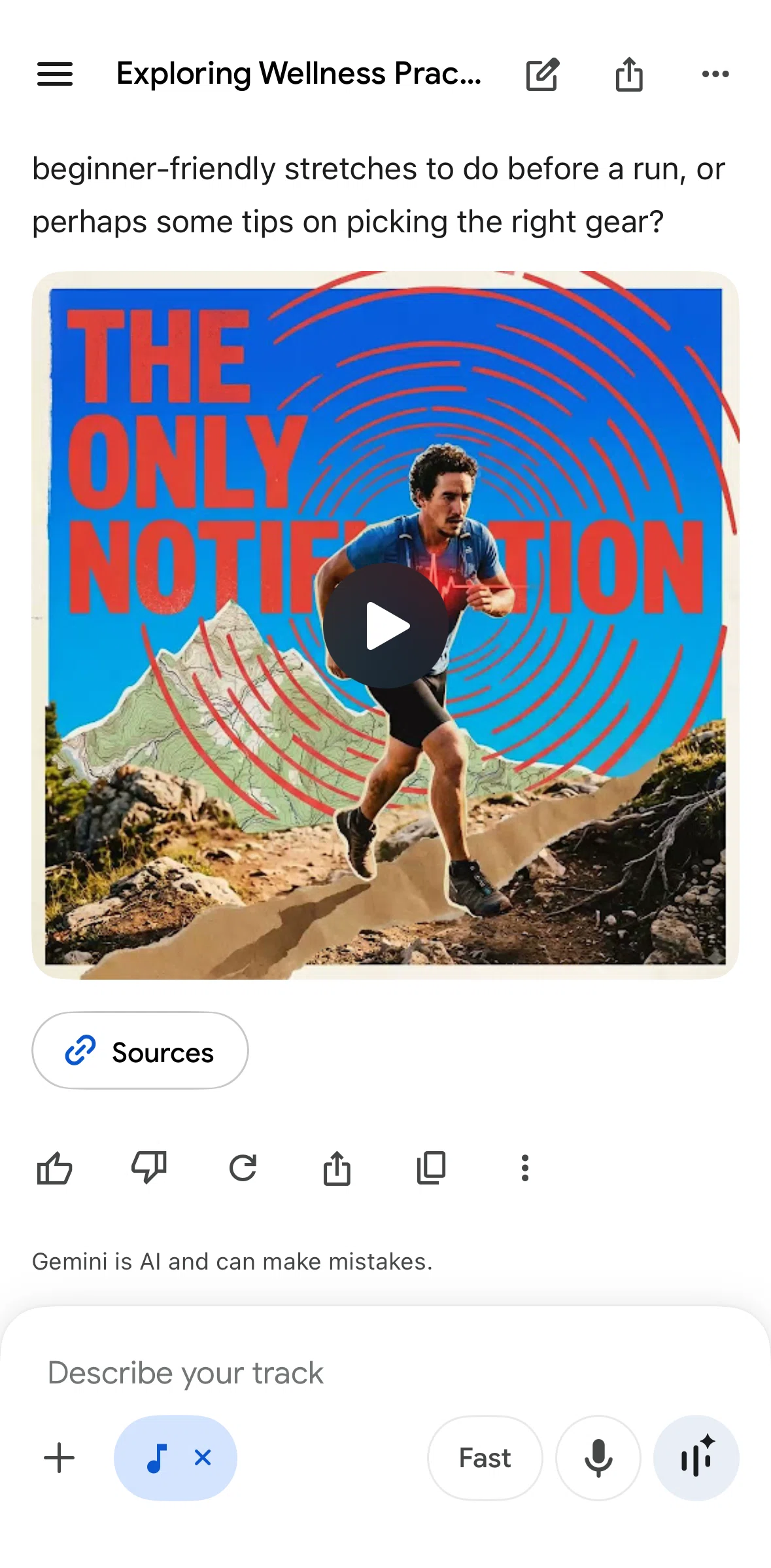 Google Gemini Screen screen in the Listening to a music flow