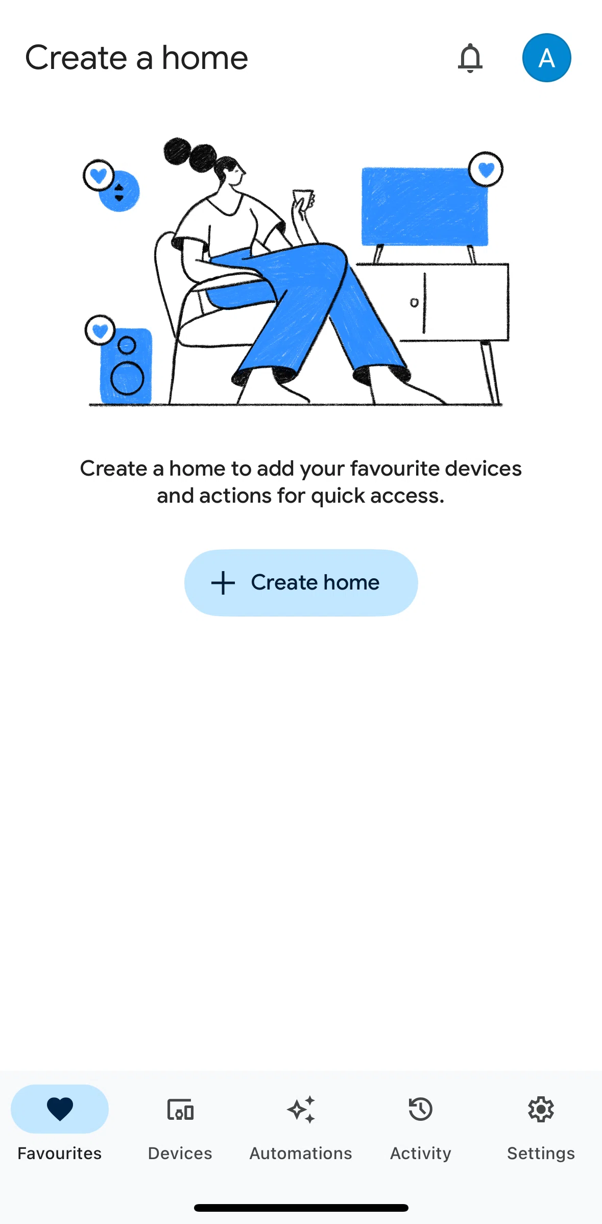 Google Home Screen screen in the Home flow