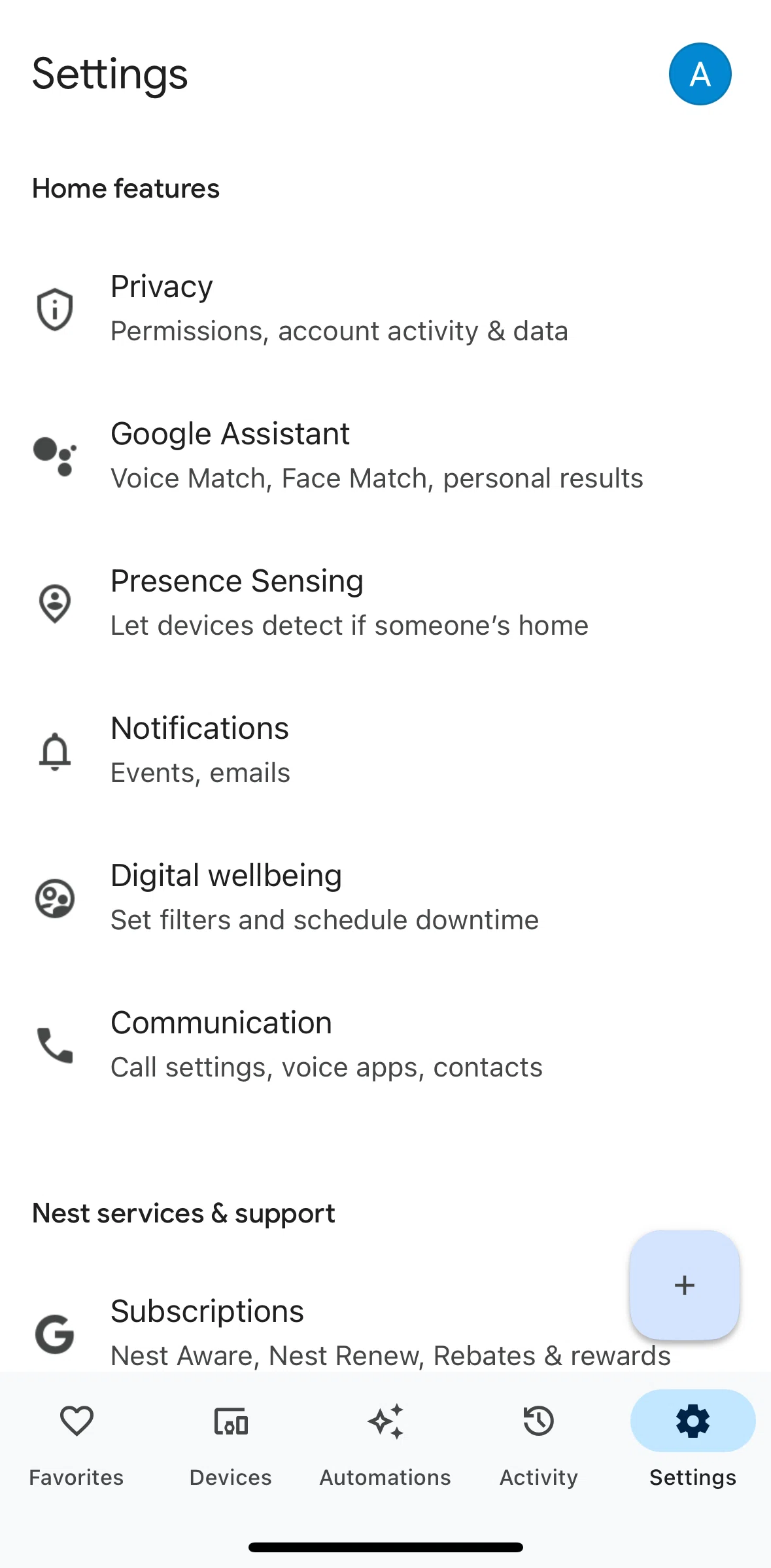 Google Home Screen screen in the Privacy flow