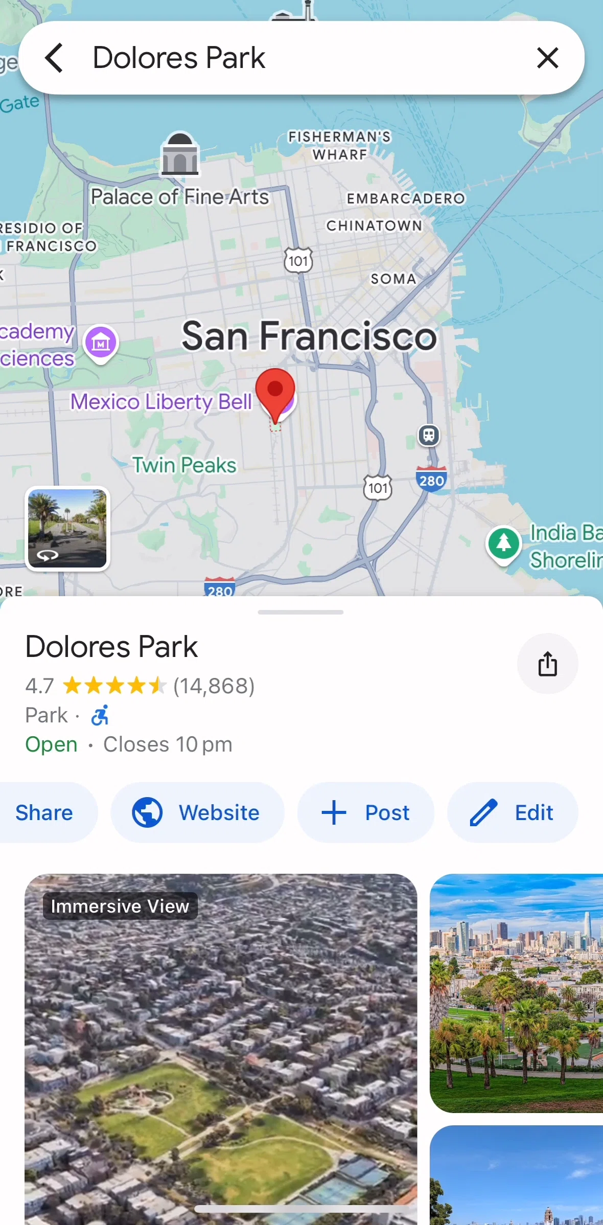 Google Maps Screen screen in the 360 view flow