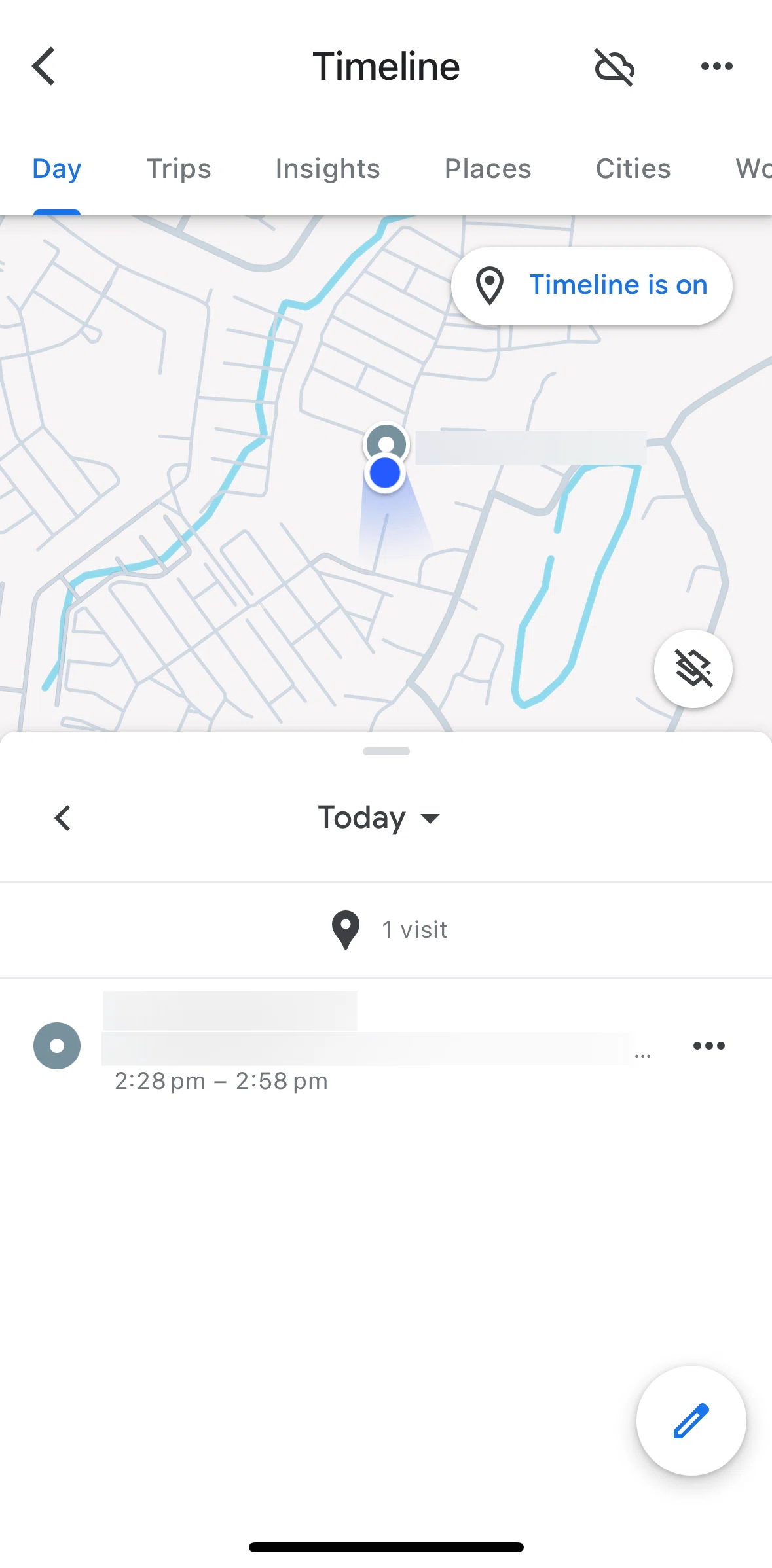Google Maps Screen screen in the Choosing a date (day) flow